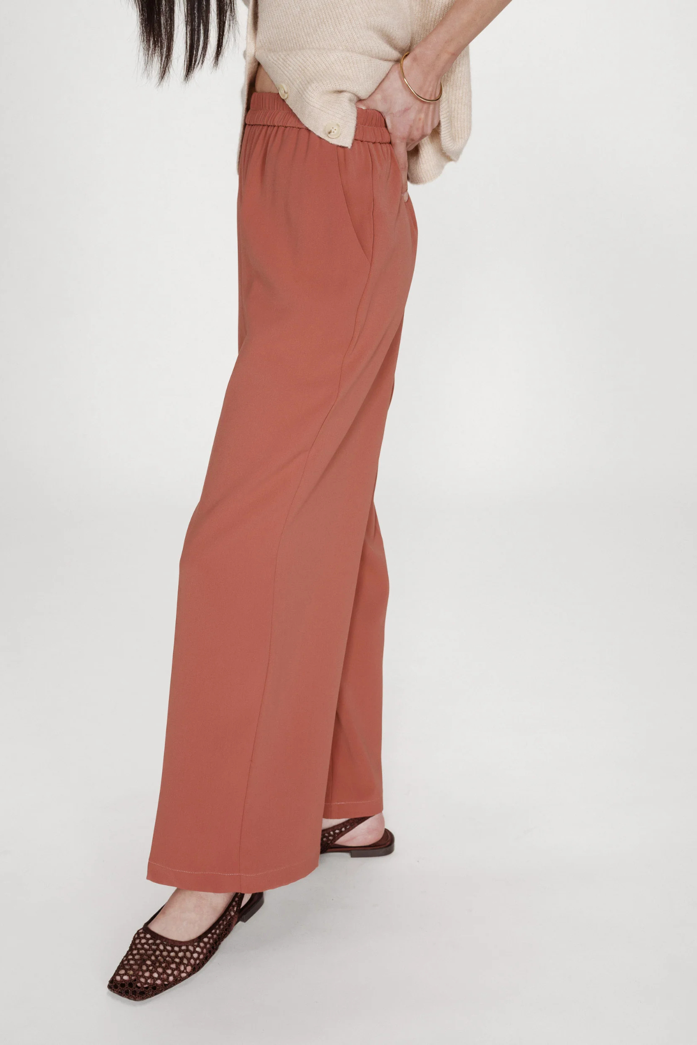 NOBLESSE PANTS - TERRACOTTA