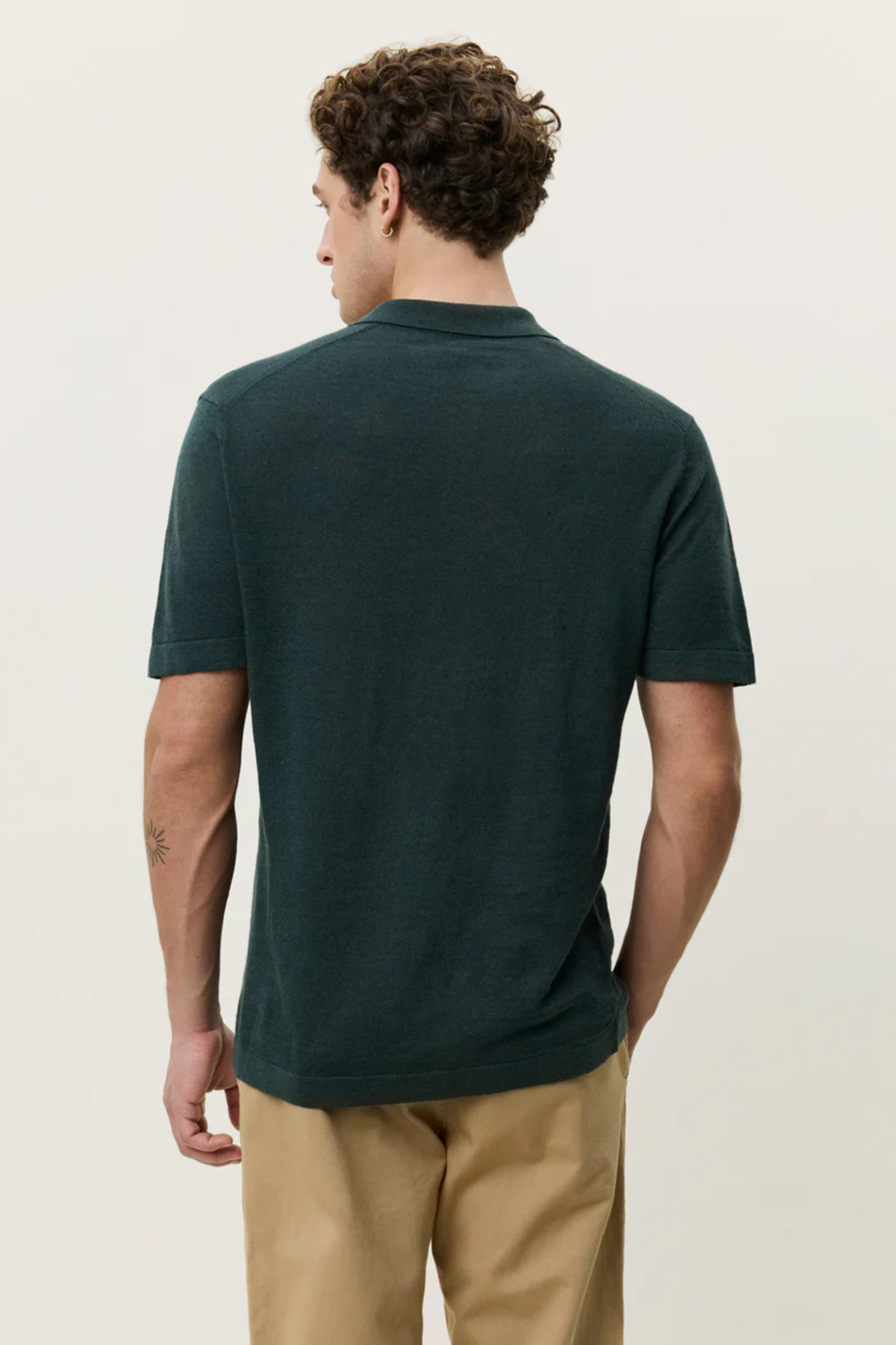 SIGNATURE KNIT POLO - PINE GREEN