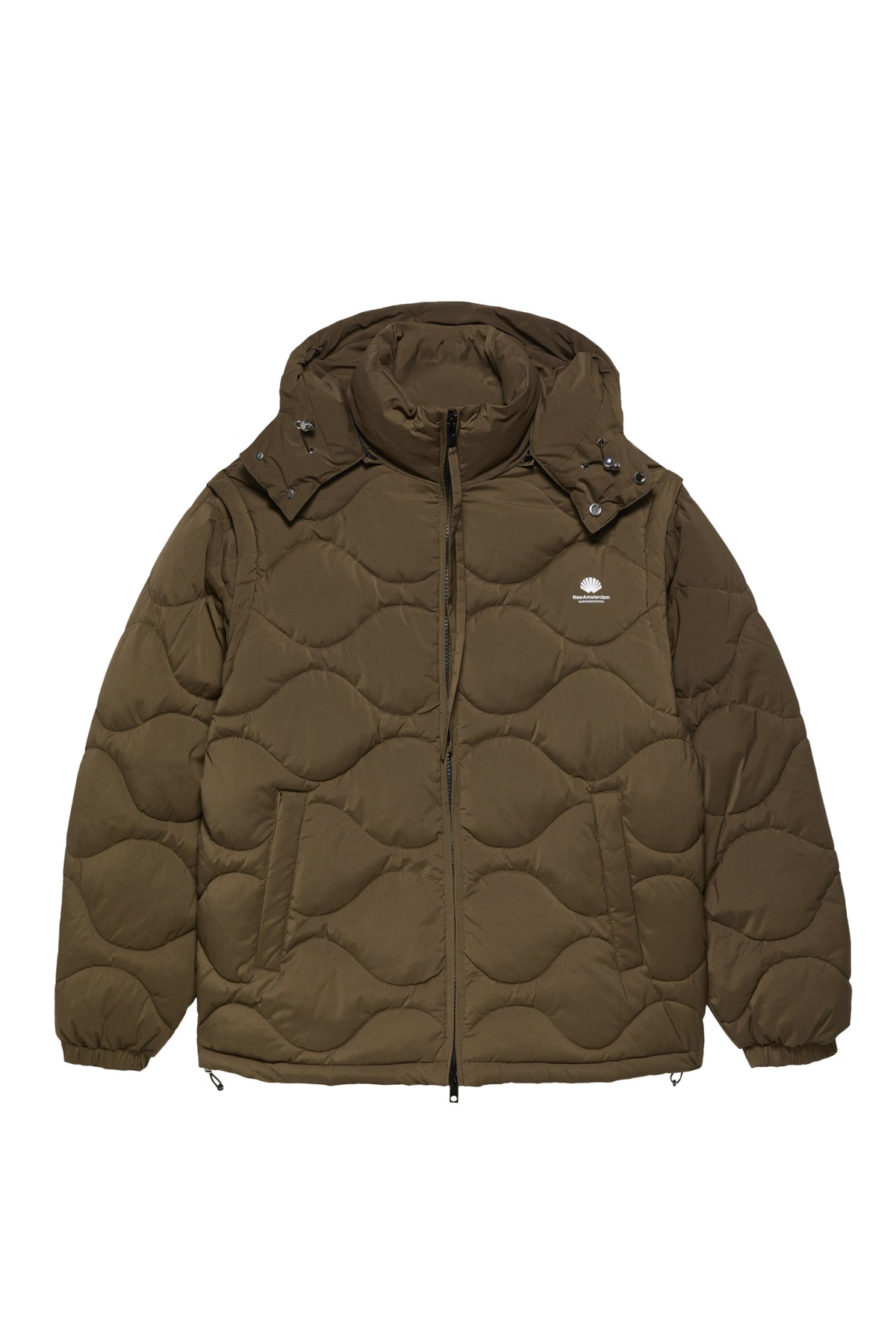 DETACHABLE JACKET - OLIVE