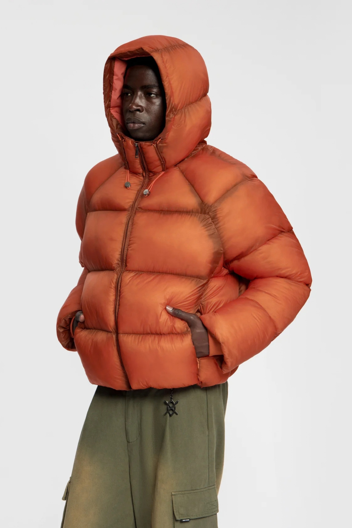 RAGLAN SLEEVE DIAS PUFFER JACKET - HAWAIIAN SUNSET