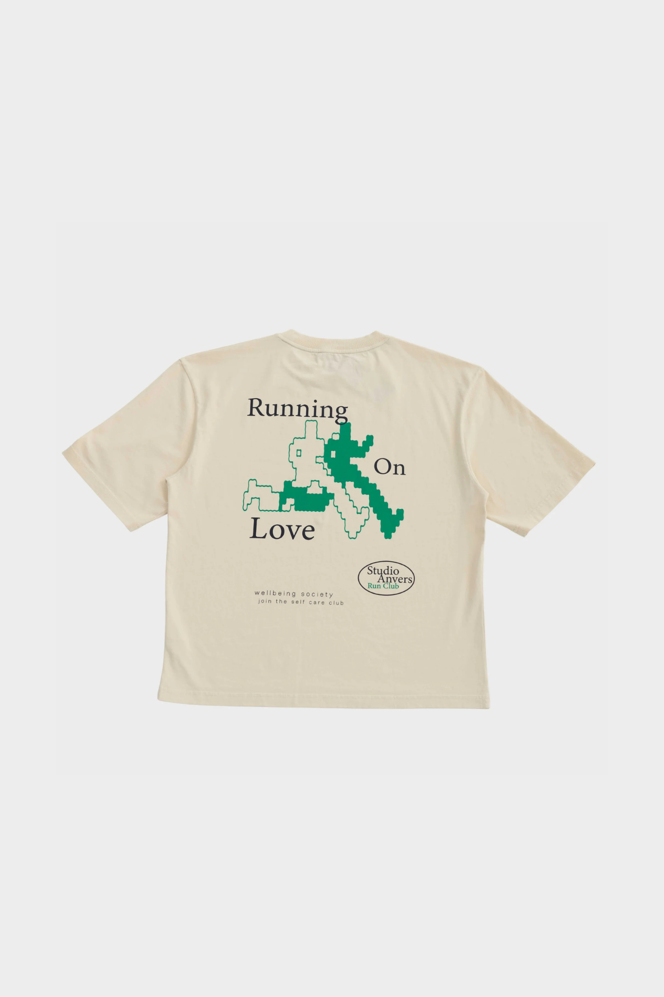 RUNNING ON LOVE T-SHIRT - WHITECAP GRAY