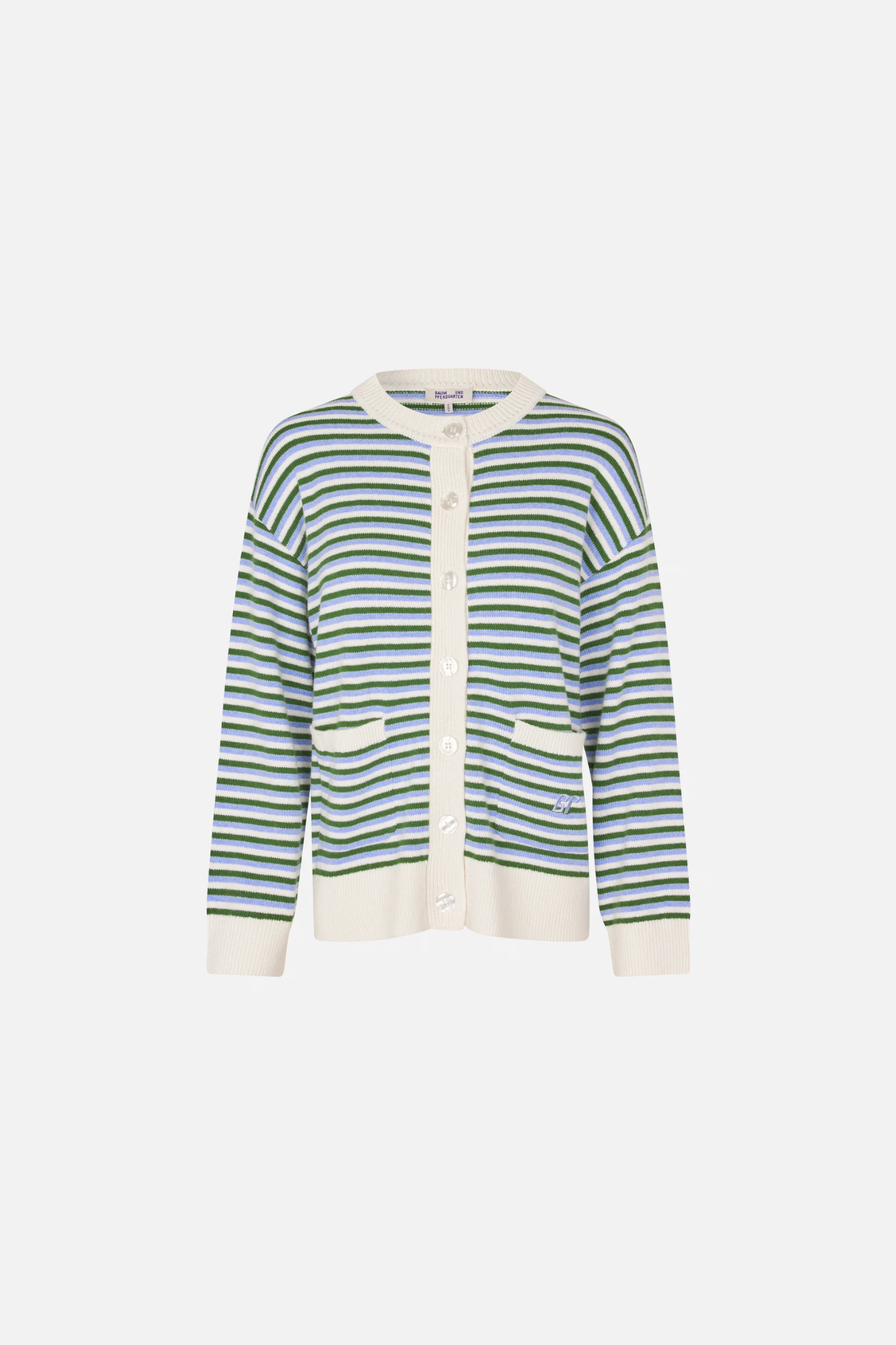 CINDIE GILET - SUBDUED BLUE STRIPE