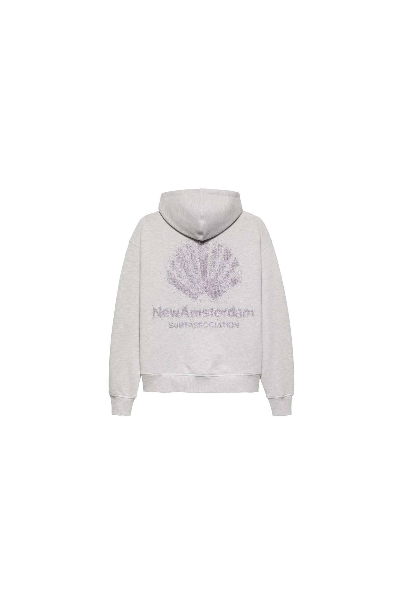 SPRAYED LOGO HOODIE - ASH GREY