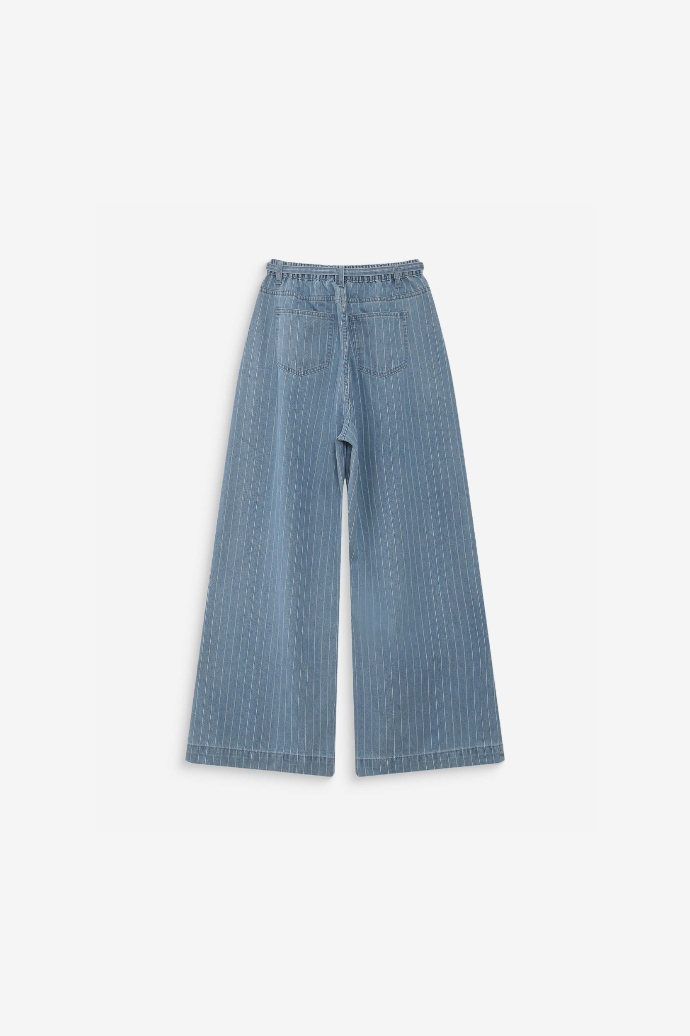 POMPON JEANS - STRIPED BLUE