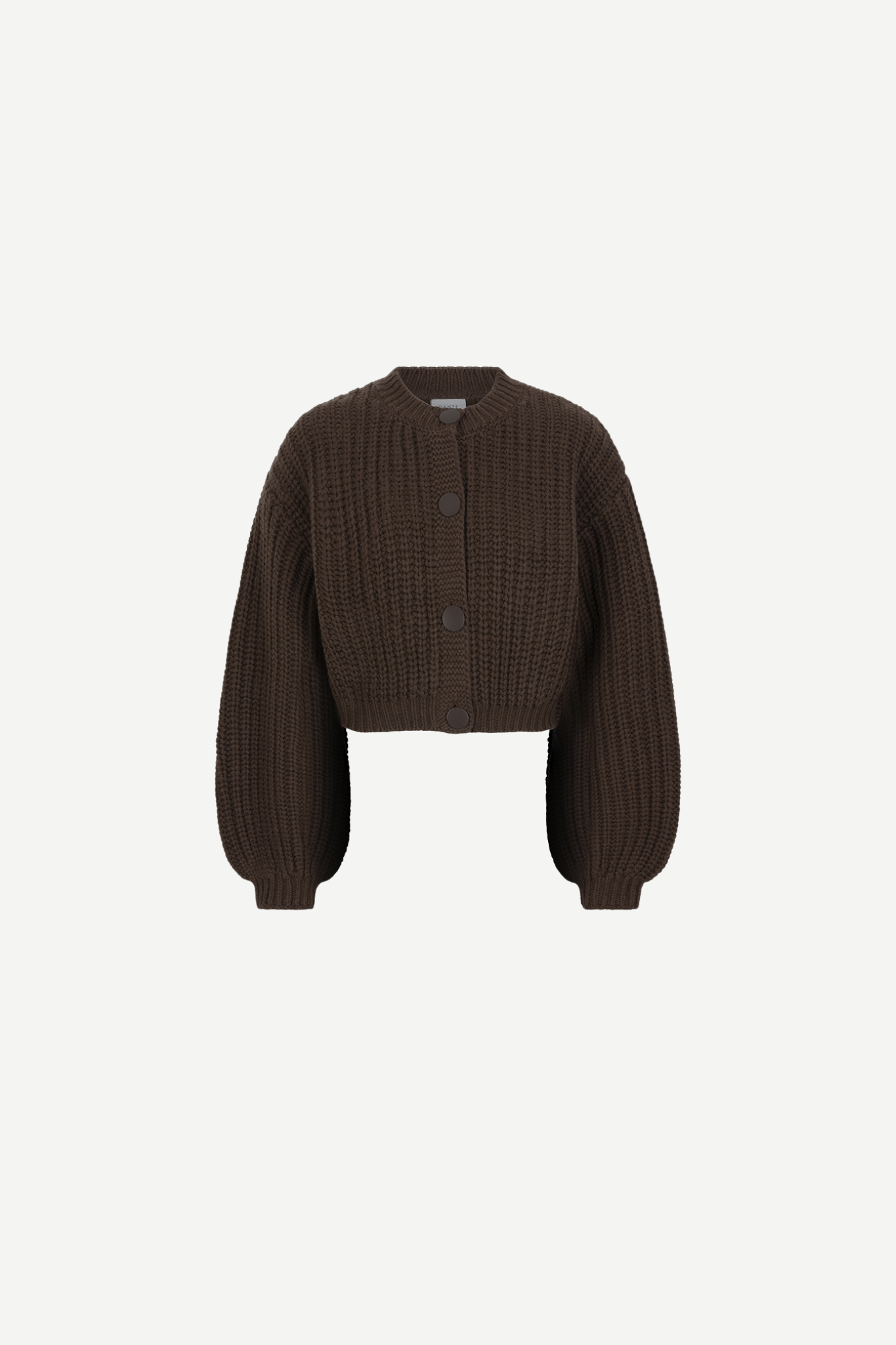 ZINNIA WOOL CARDIGAN - GRANOLA BROWN
