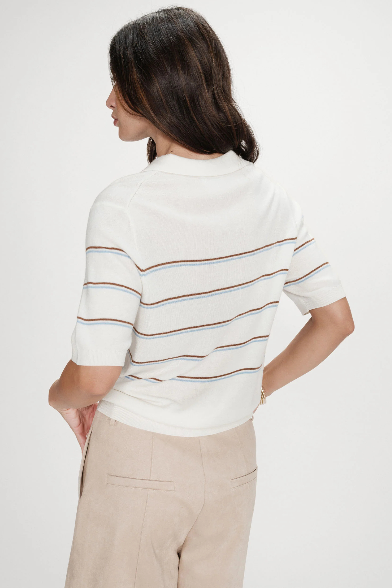 VERACRUZ POLO SHIRT - ECRU