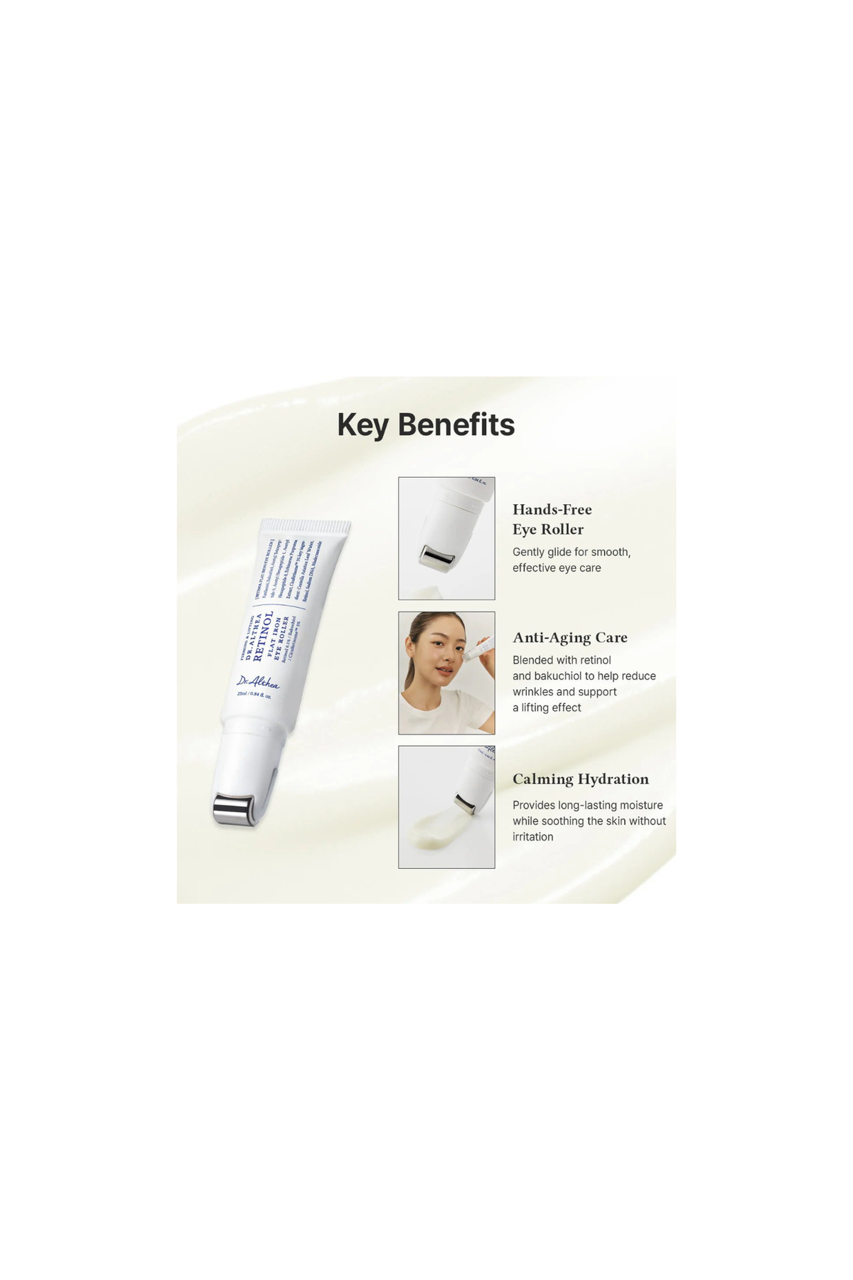 RETINOL FLAT IRON EYE ROLLER 25ML