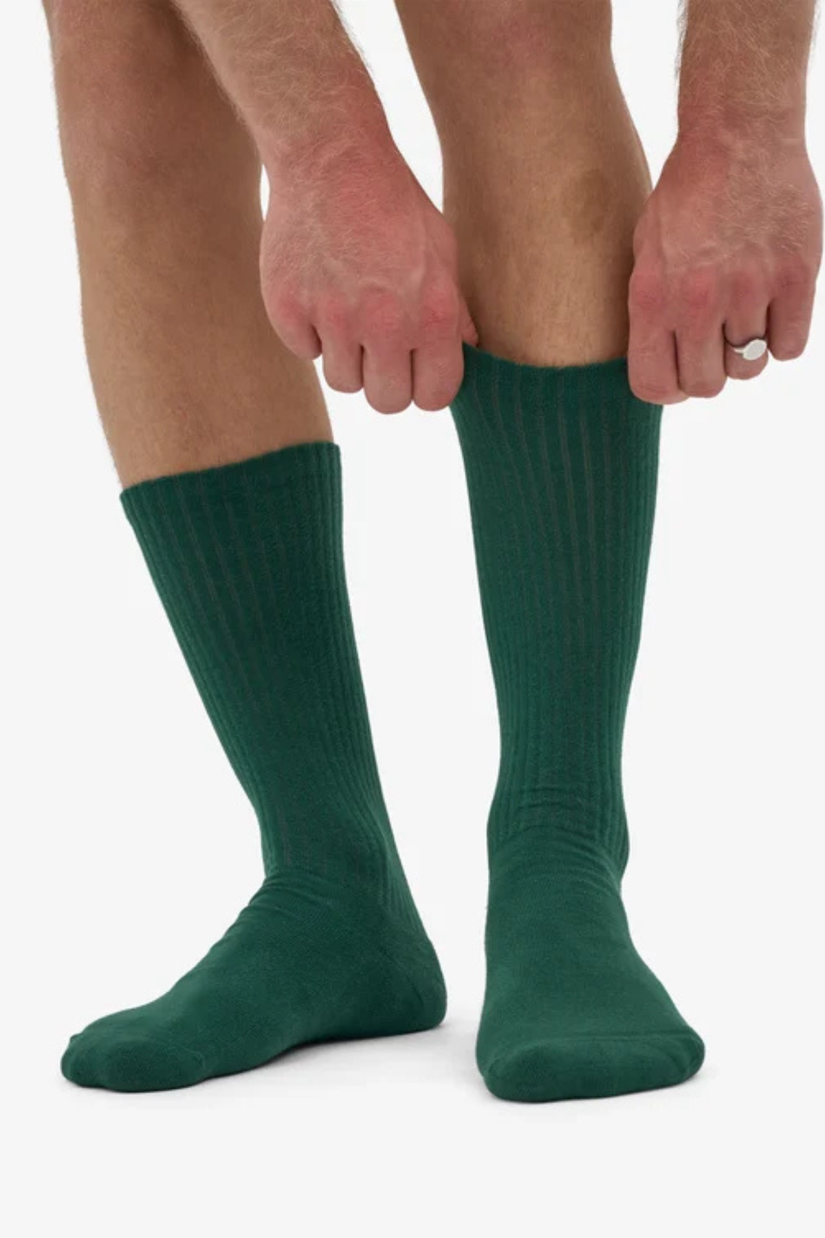 ORGANIC ACTIVE SOCK - EMERALD GREEN