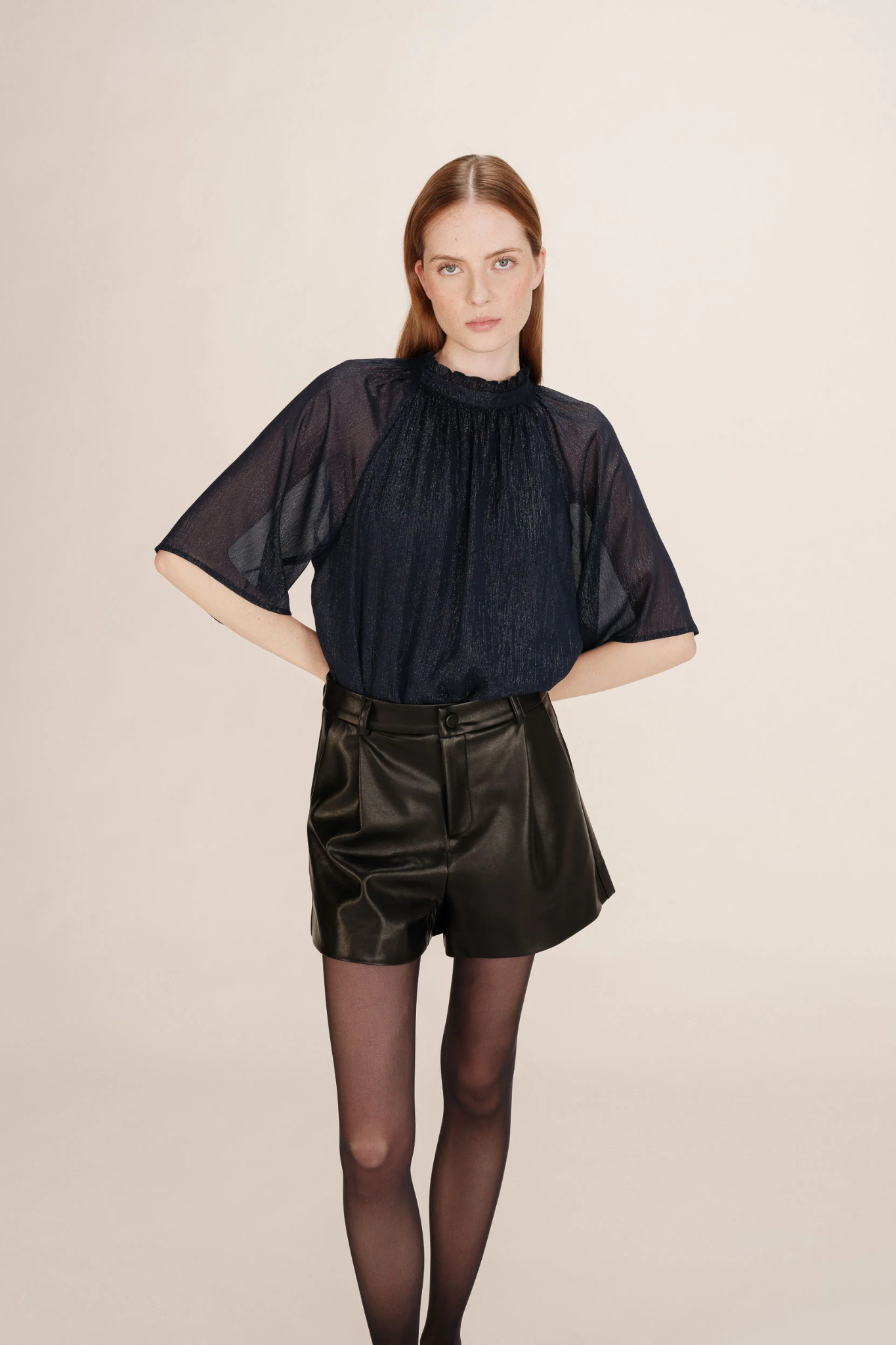 TOPAZE BLOUSE - MARINE
