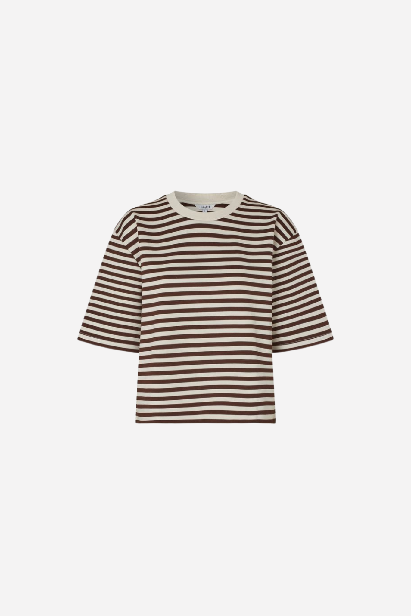 EMRYS BETSY STRIPE T-SHIRT - JAVA SUGAR STRIPE