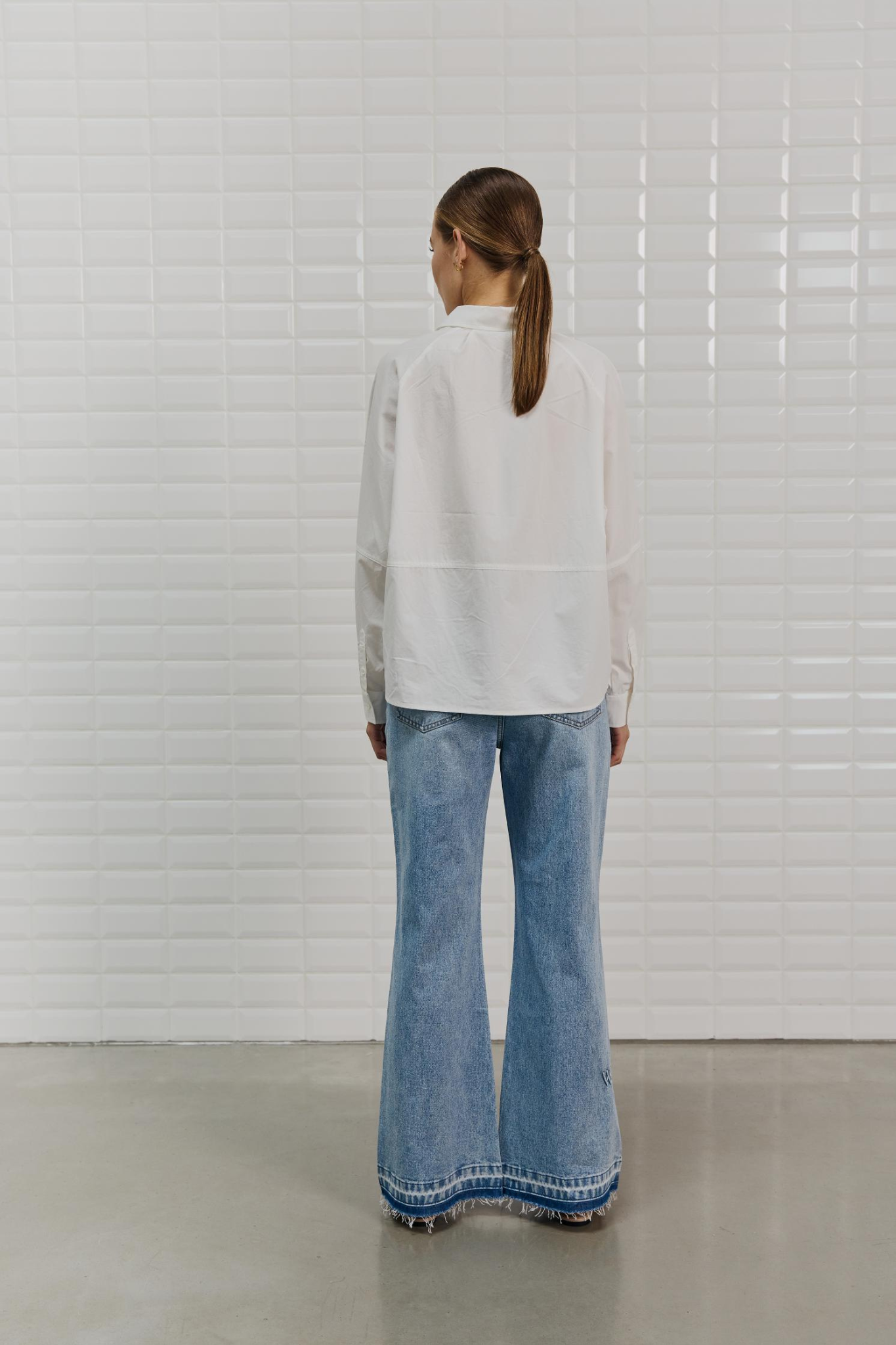 REBECCA LS SHIRT - WHITE