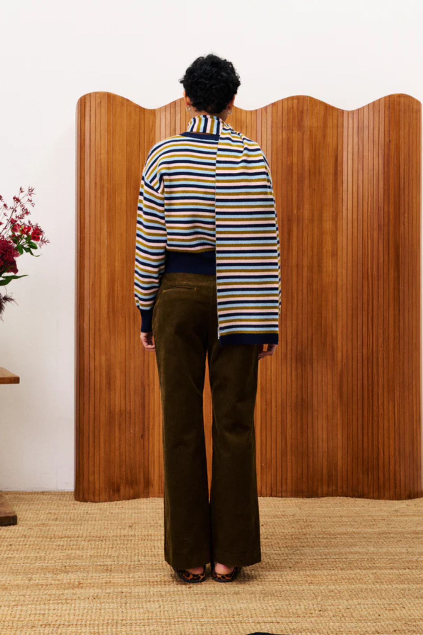 TONKINOIS SET CARDIGAN-SCARF - BLUE MARINE