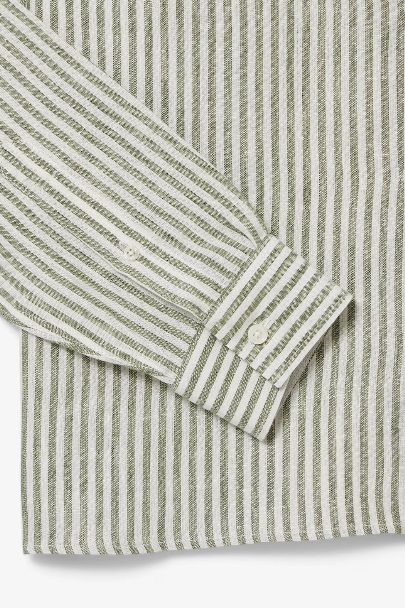 CH6985 L/S WOVEN SHIRT - KHAKI/WHITE