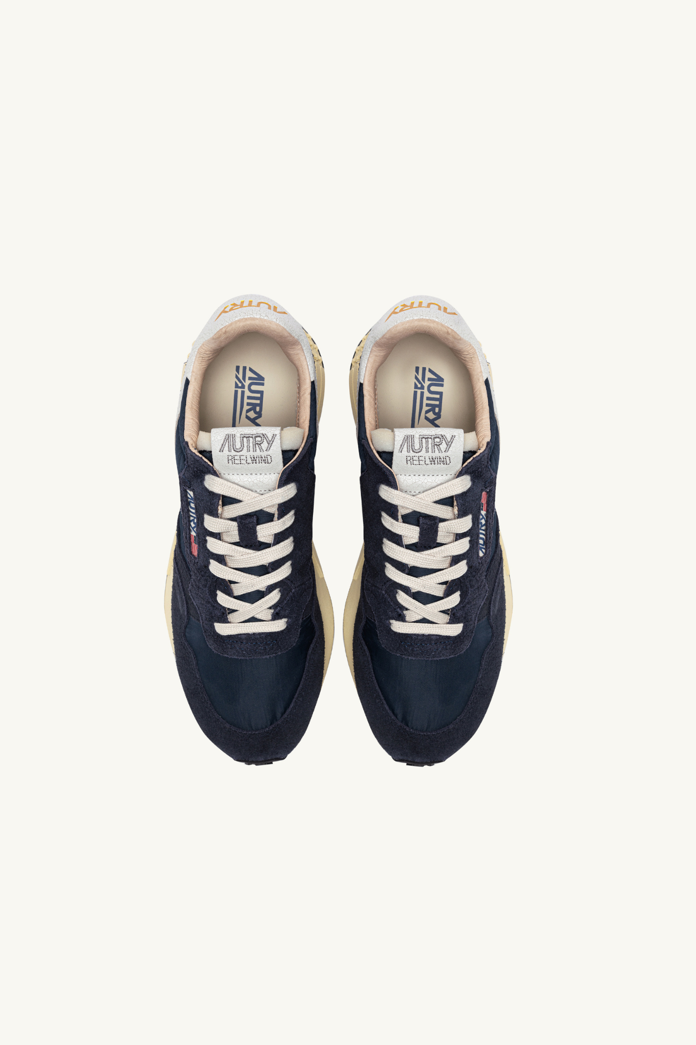 WWLM-NC30 - REELWIND LOW MEN SNEAKERS - NYLON/CRACK WHITE/SPACE