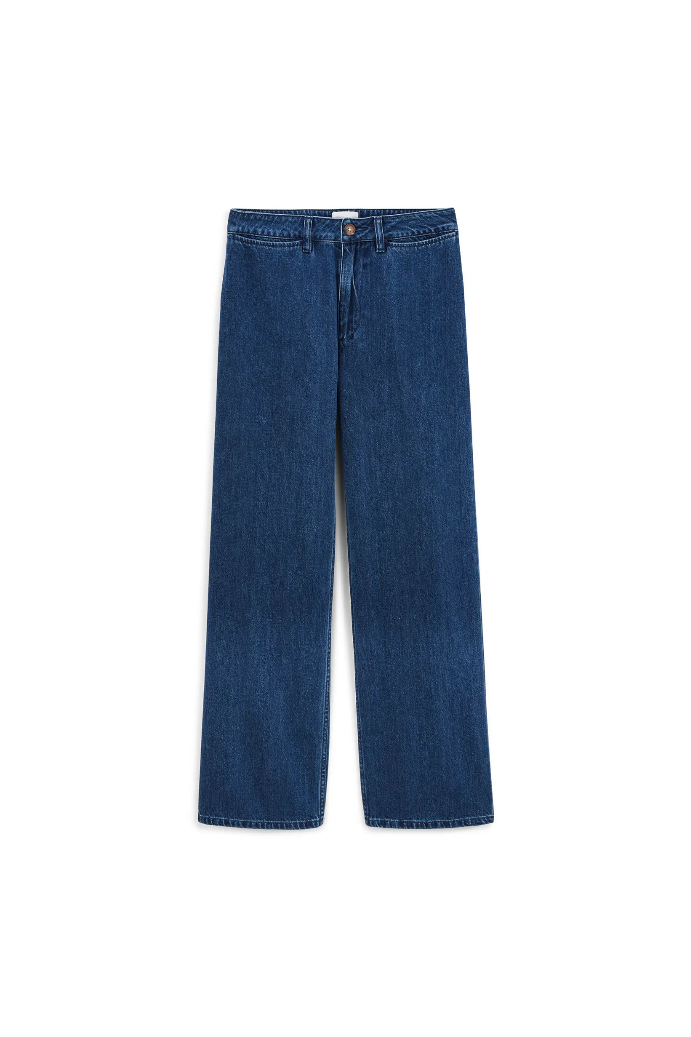 Labdip swann jeans in mid blue. Front flatlay view
