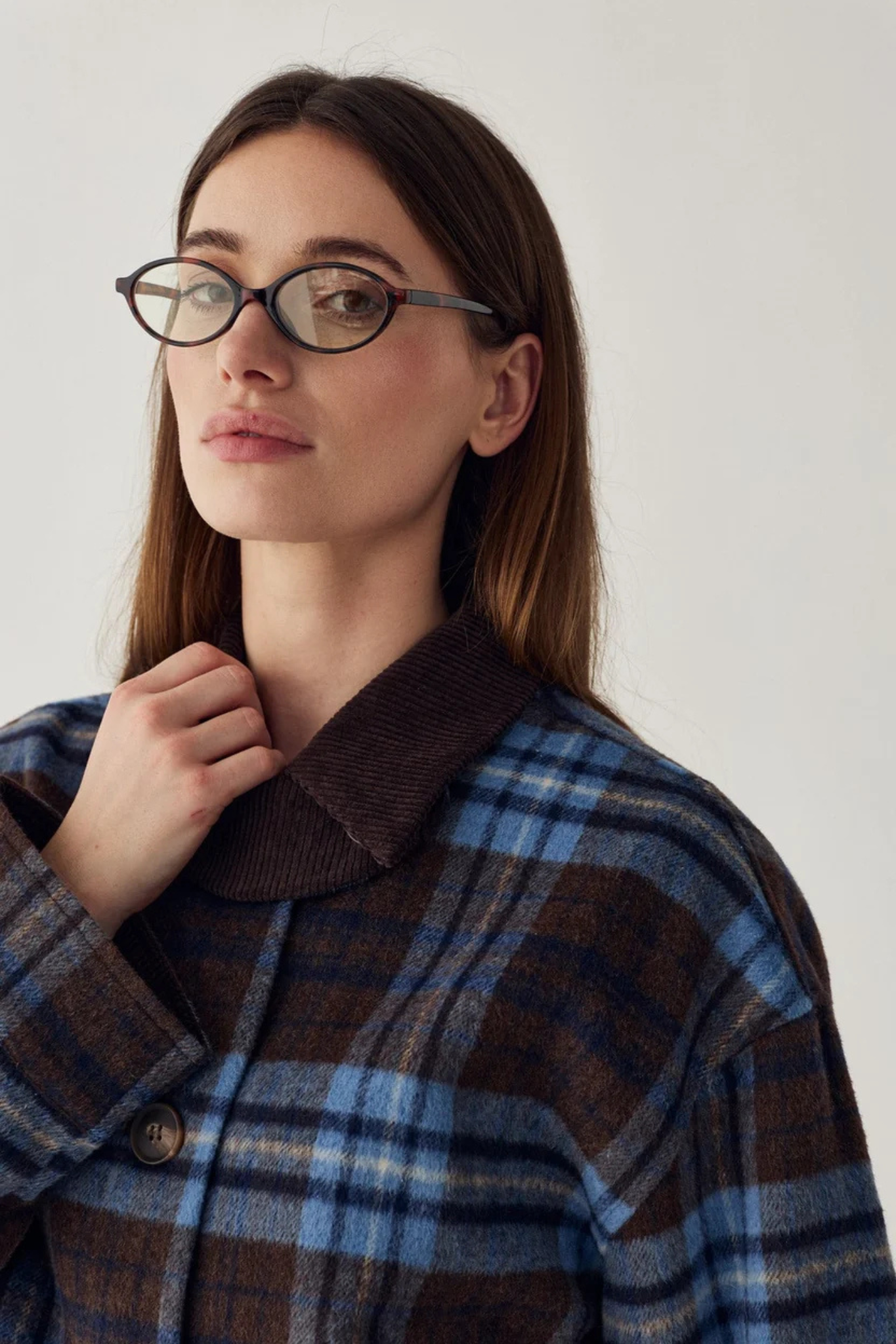 MAIYA JACKET - DALIYAH BLUE CHECK