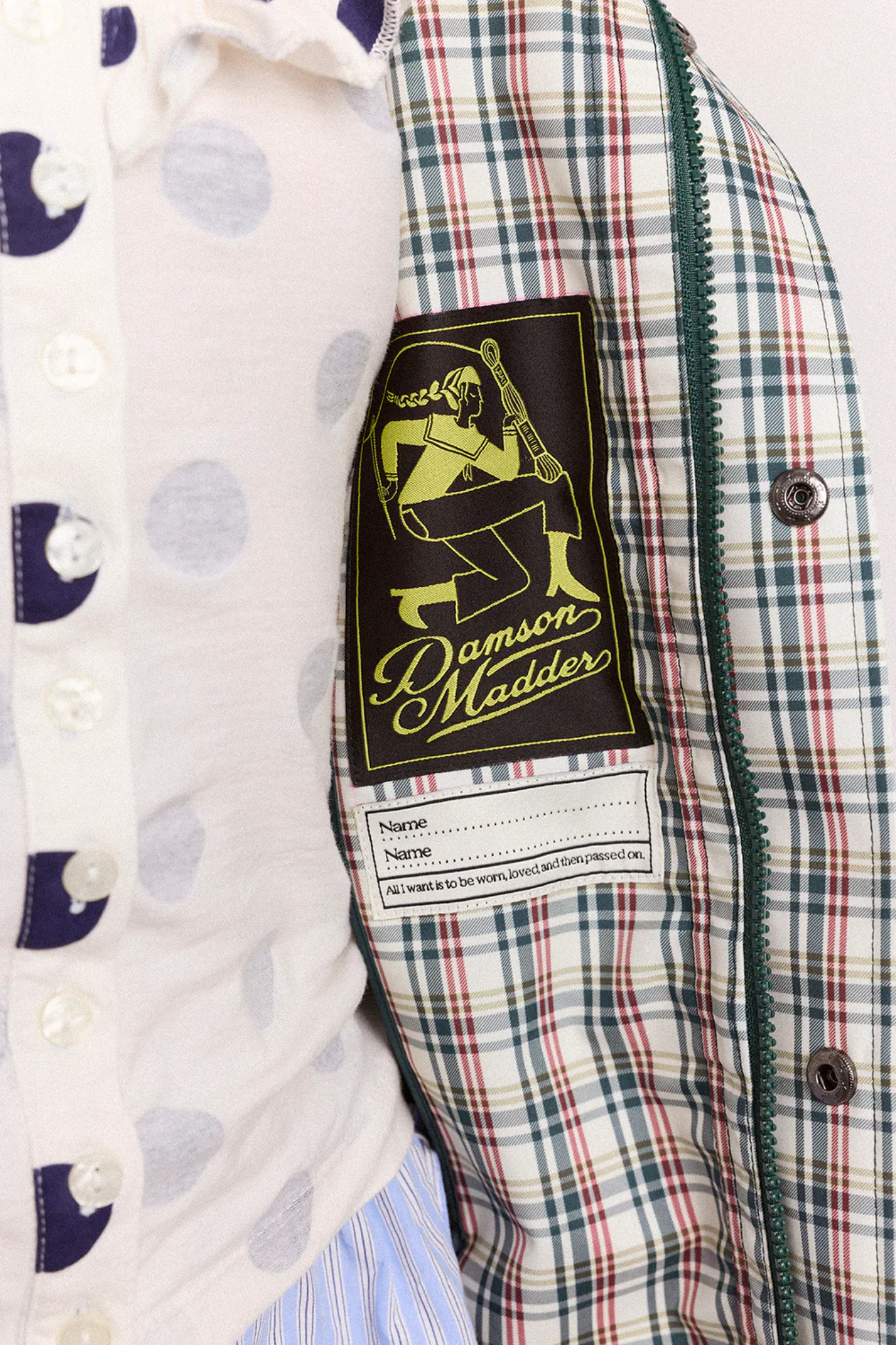 LIU RAINCOAT - ELDERBERRY CHECK