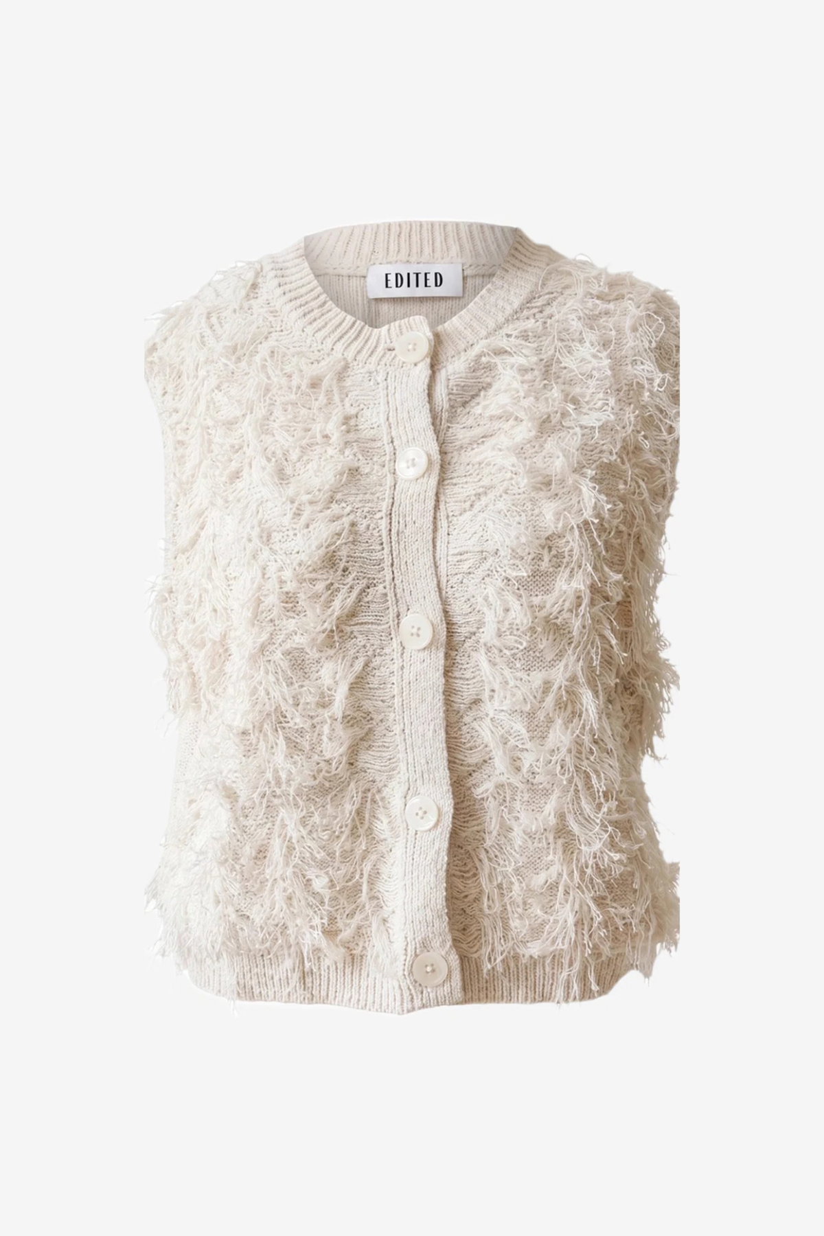 DANI KNIT VEST - CREAM