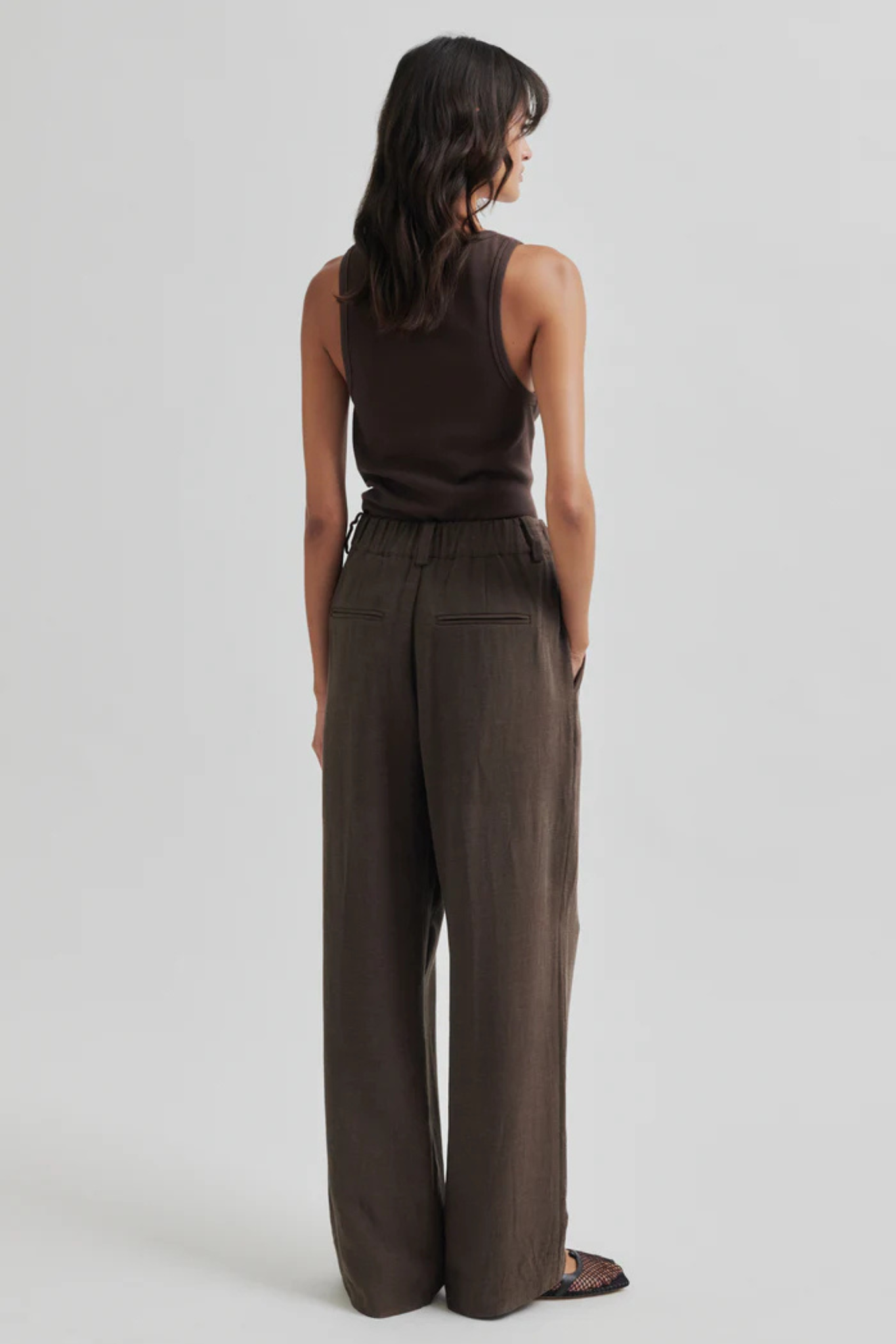 LINO PANTS - CHOCOLATE BROWN