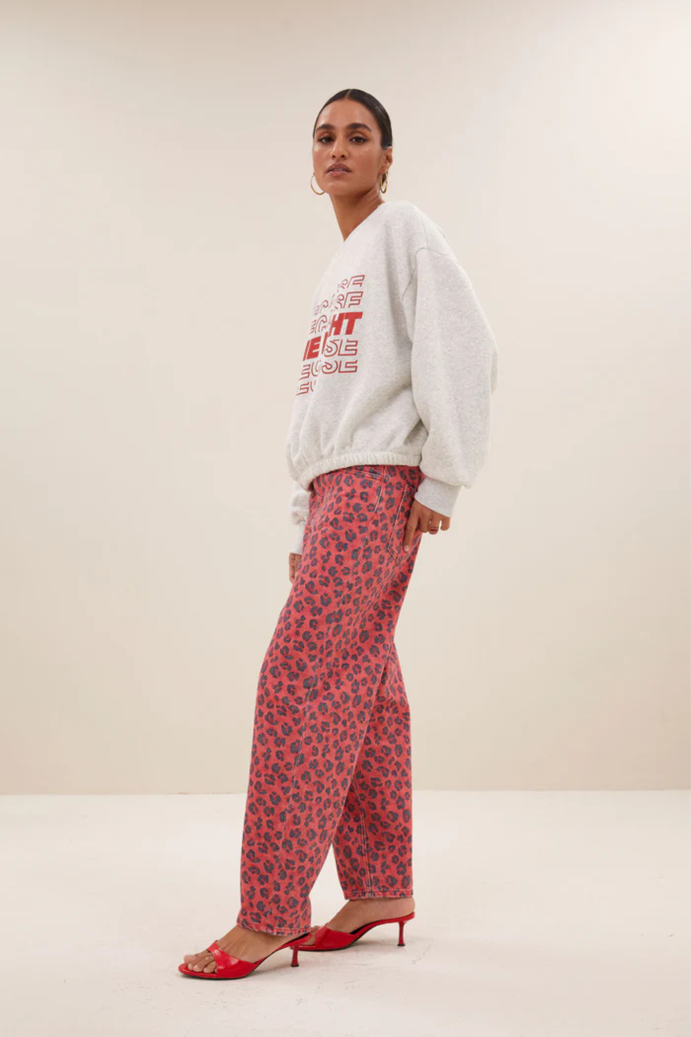 BODIL NIGHTS SWEATER - LIGHT GREY MELEE