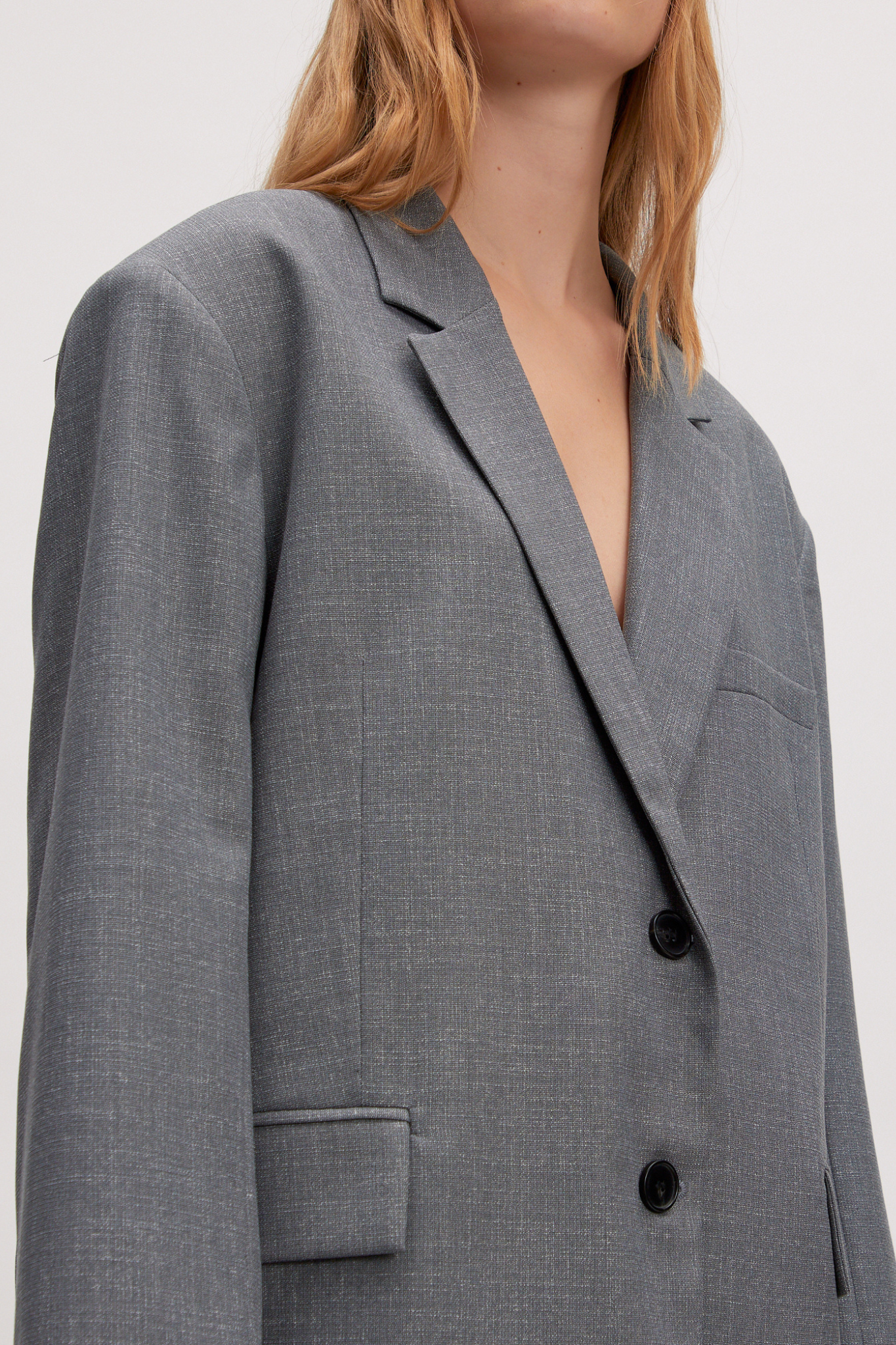 ARWEN BLAZER - GREY MELANGE