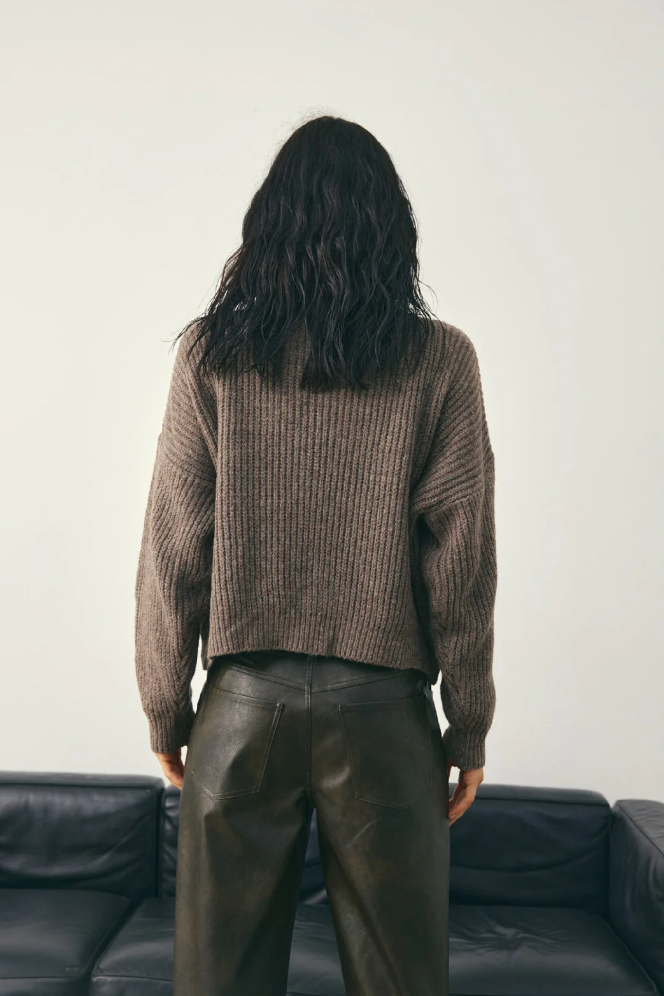 LESIA KNIT - TIMBER WOLF MELANGE