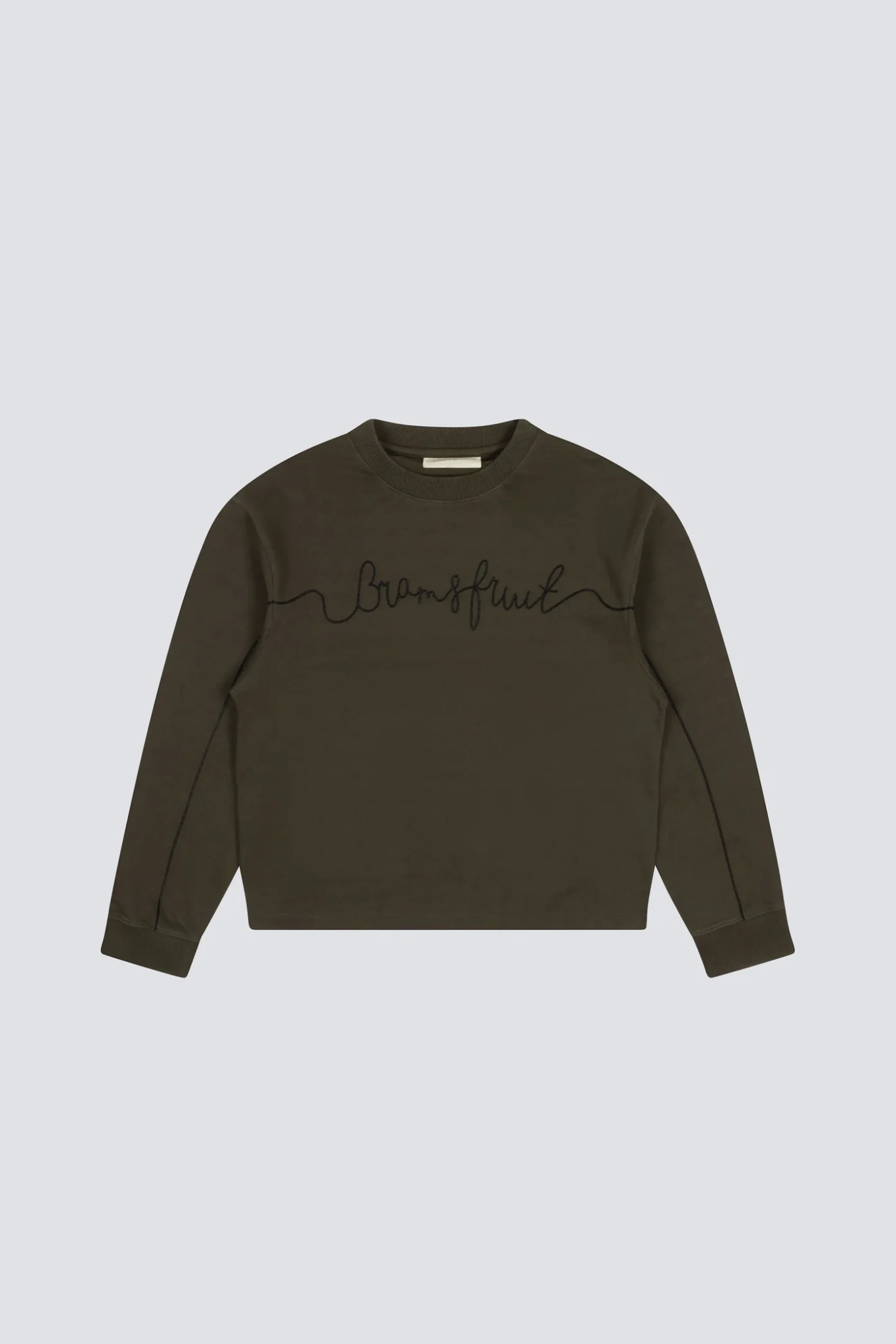 GARDEN HOSE CHAIN STICH LONGSLEEVE SWEATSHIRTS - SOLID CHARCOAL