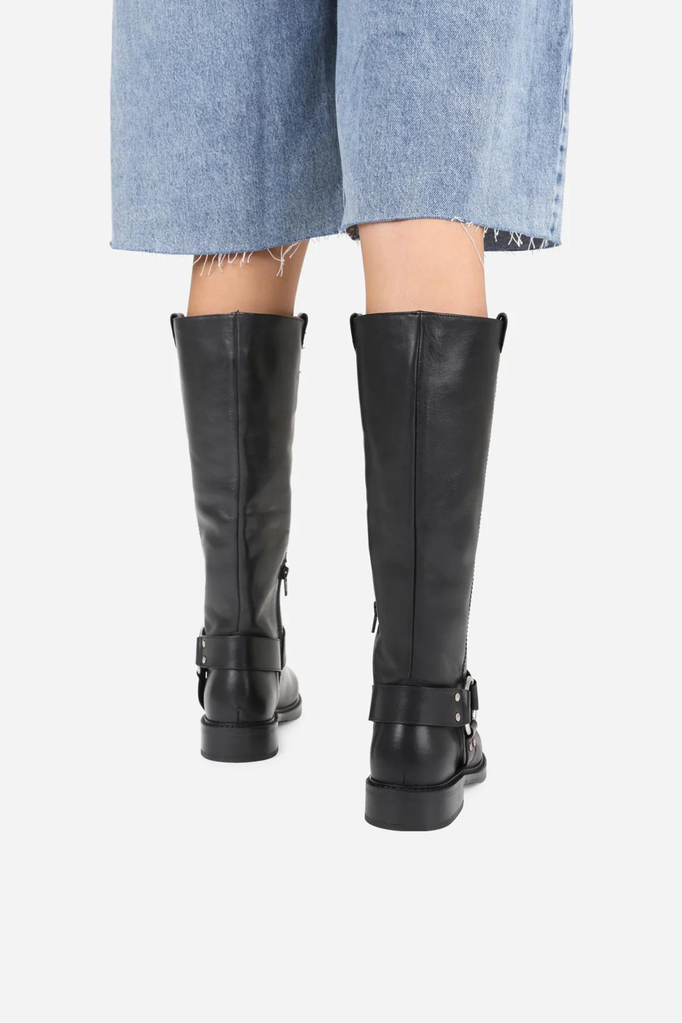 NEW-TOUGH COW NAPPA BOOTS - BLACK