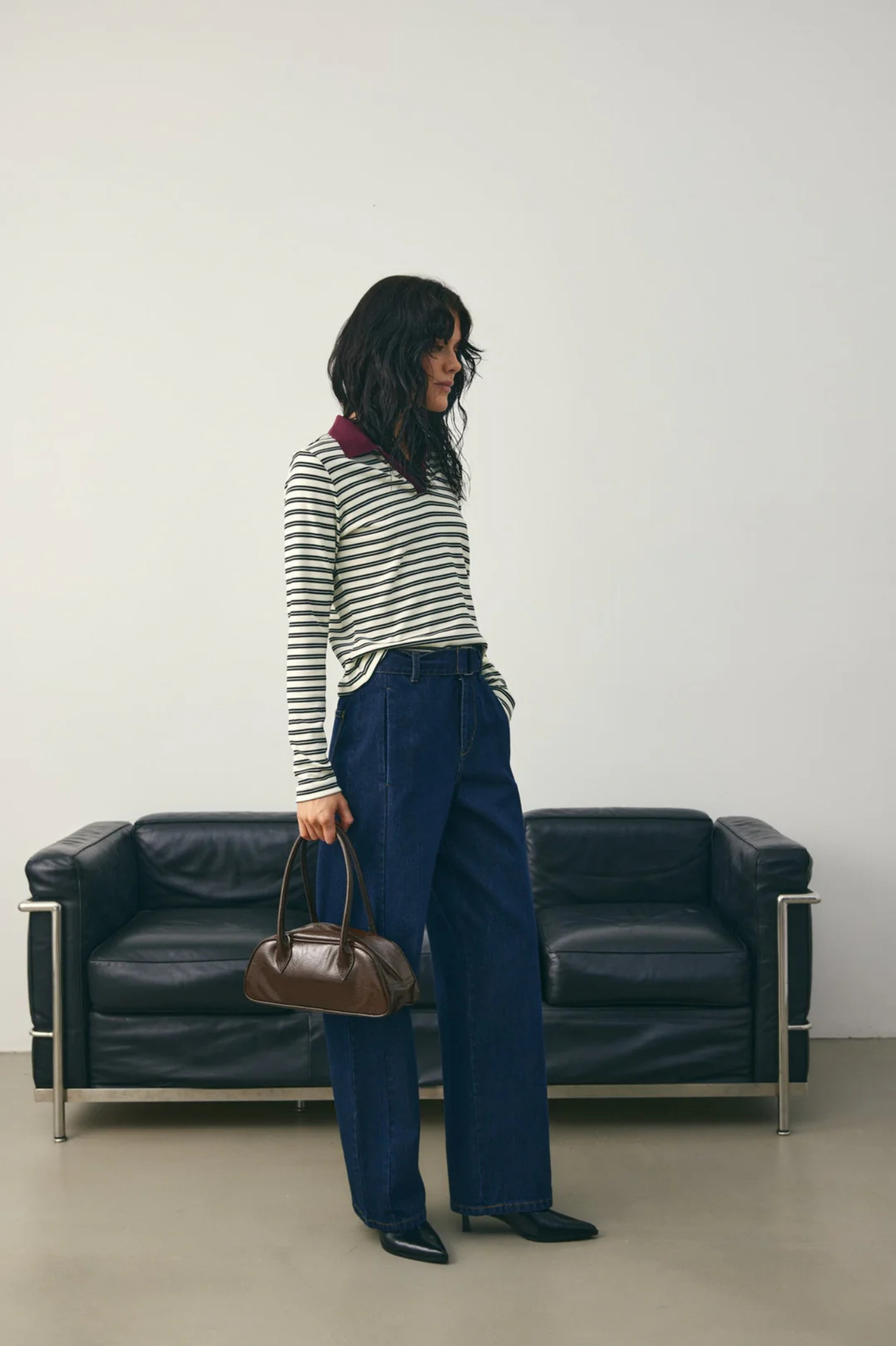 LUANE TOP - CARYLL BLACK STRIPE