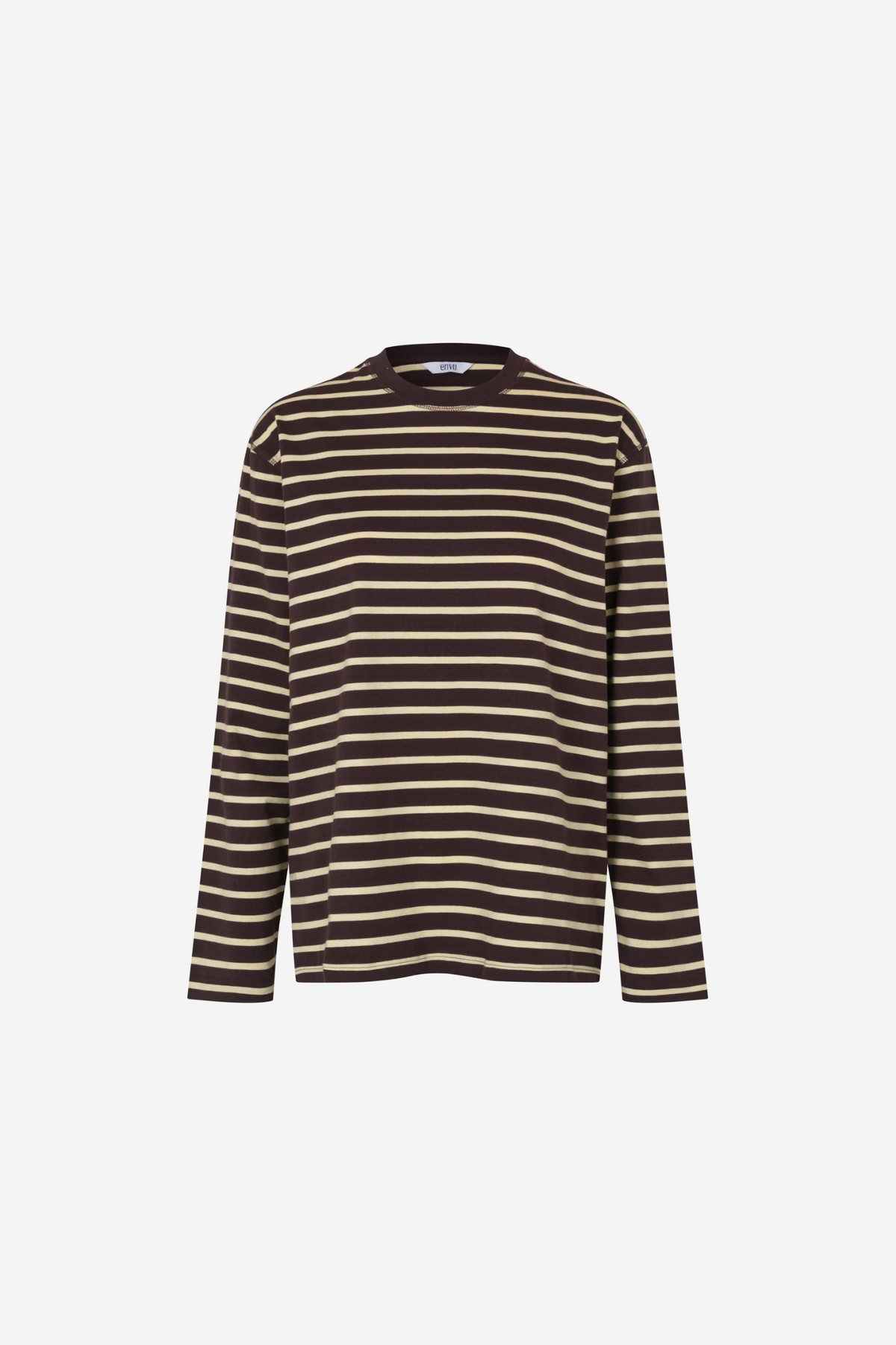 KULLA LS STRIPE T-SHIRT - CHOC YELLOW ST