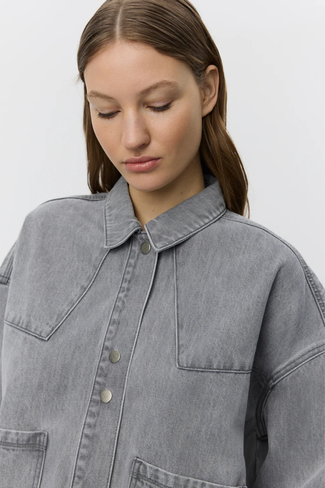 AMAYA JACKET - STONE GREY