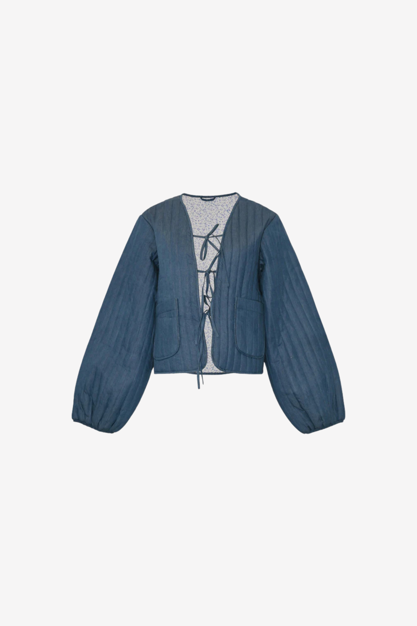 LORI JACKET - CALLA DENIM PRINT