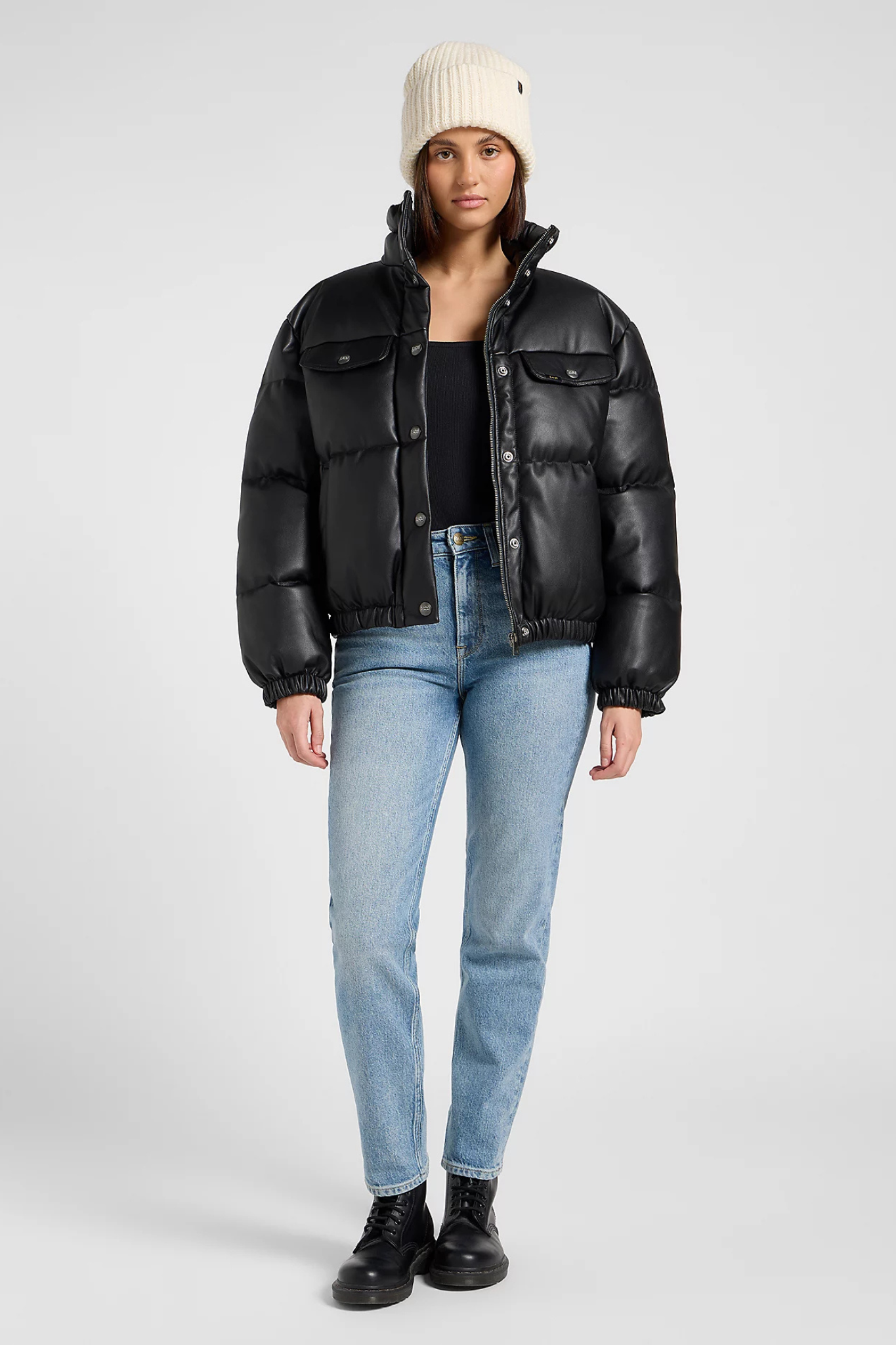 RIDER PUFFER JACKET - BLACK