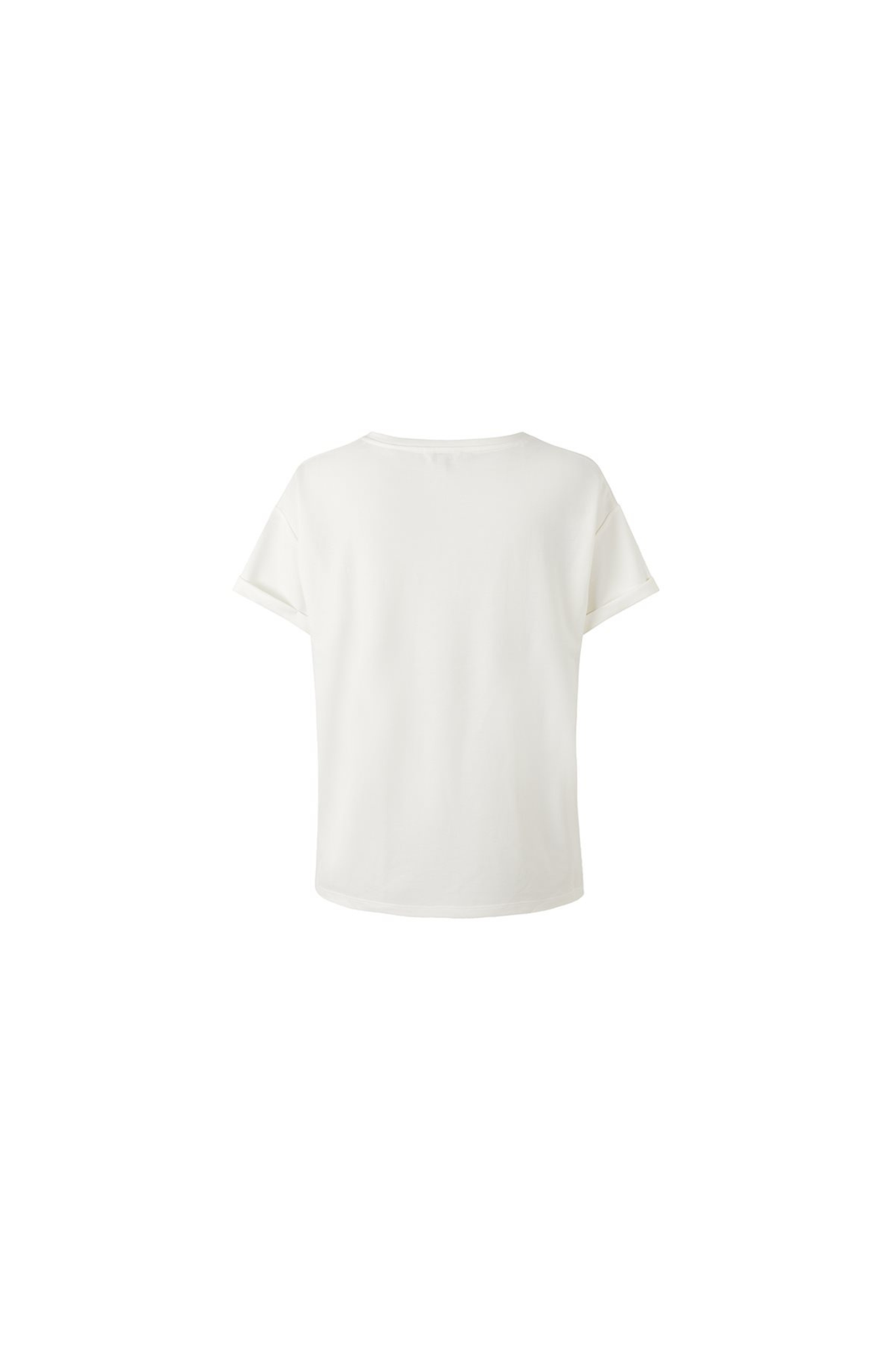 MBYM amana bosko t-shirt in white/sugar. Back flatlay view