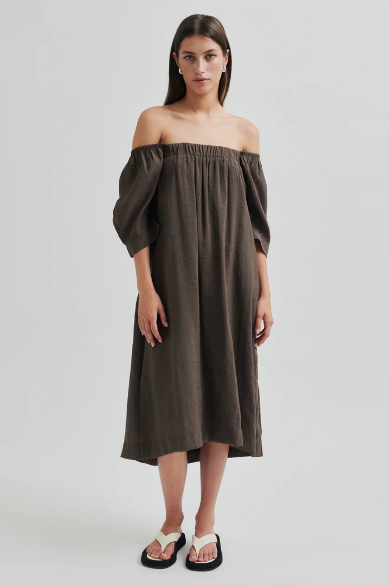 TERRA DRESS - CHOCOLATE BROWN
