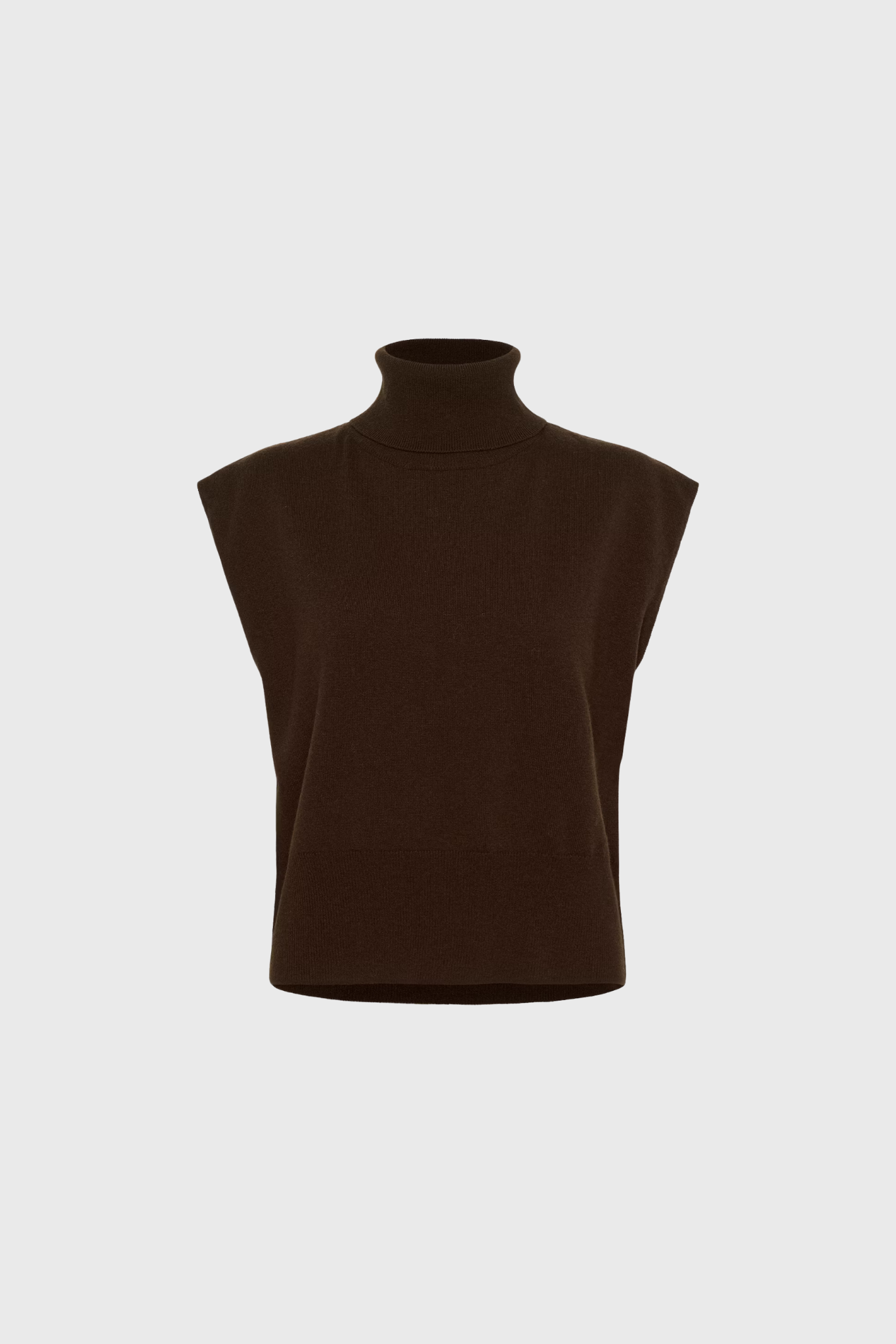 MANZI WAISTCOAT - DEEP BURNT BROWN