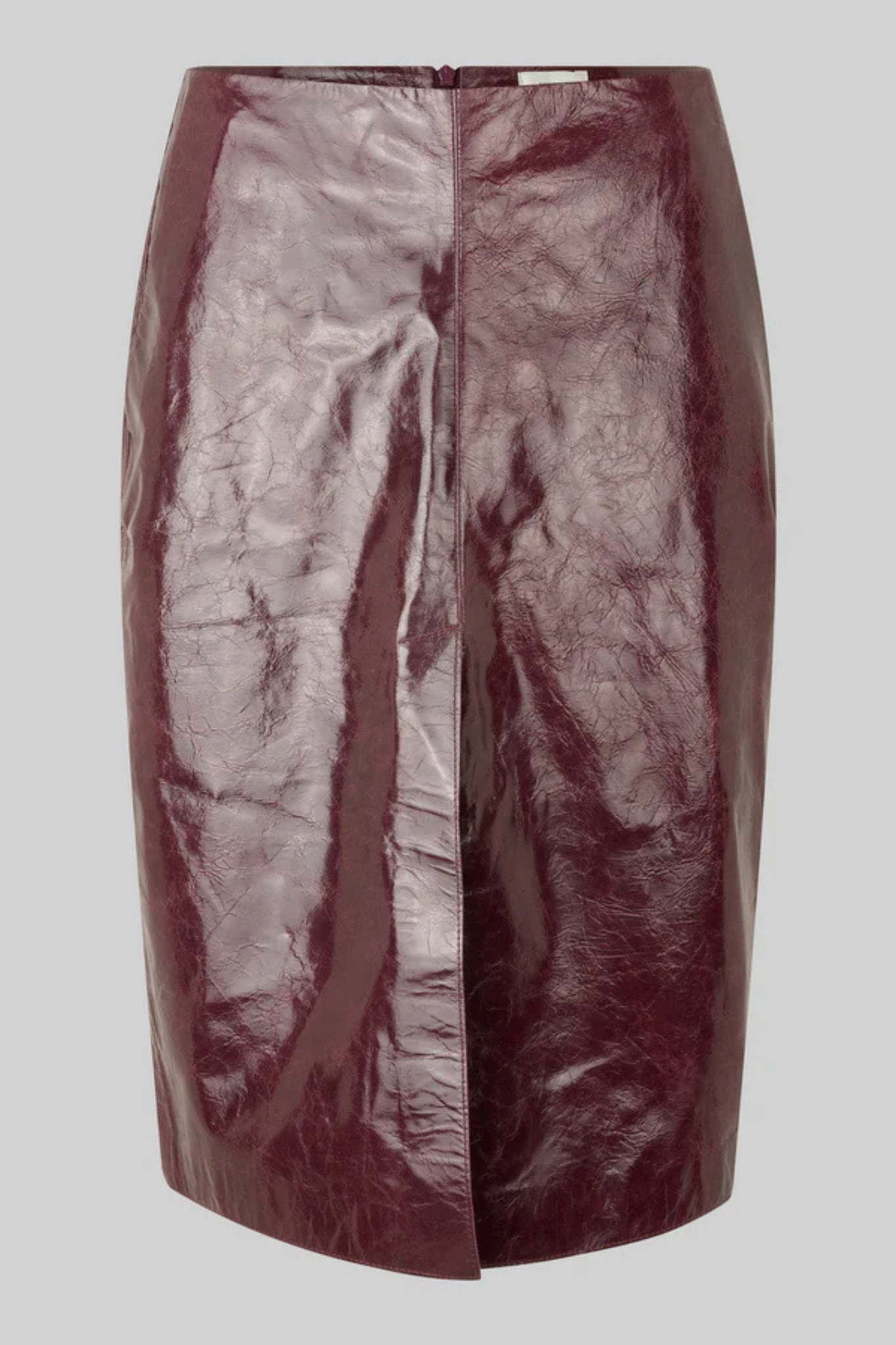 QUEENS LEATHER SKIRT - BITTER CHOCOLATE