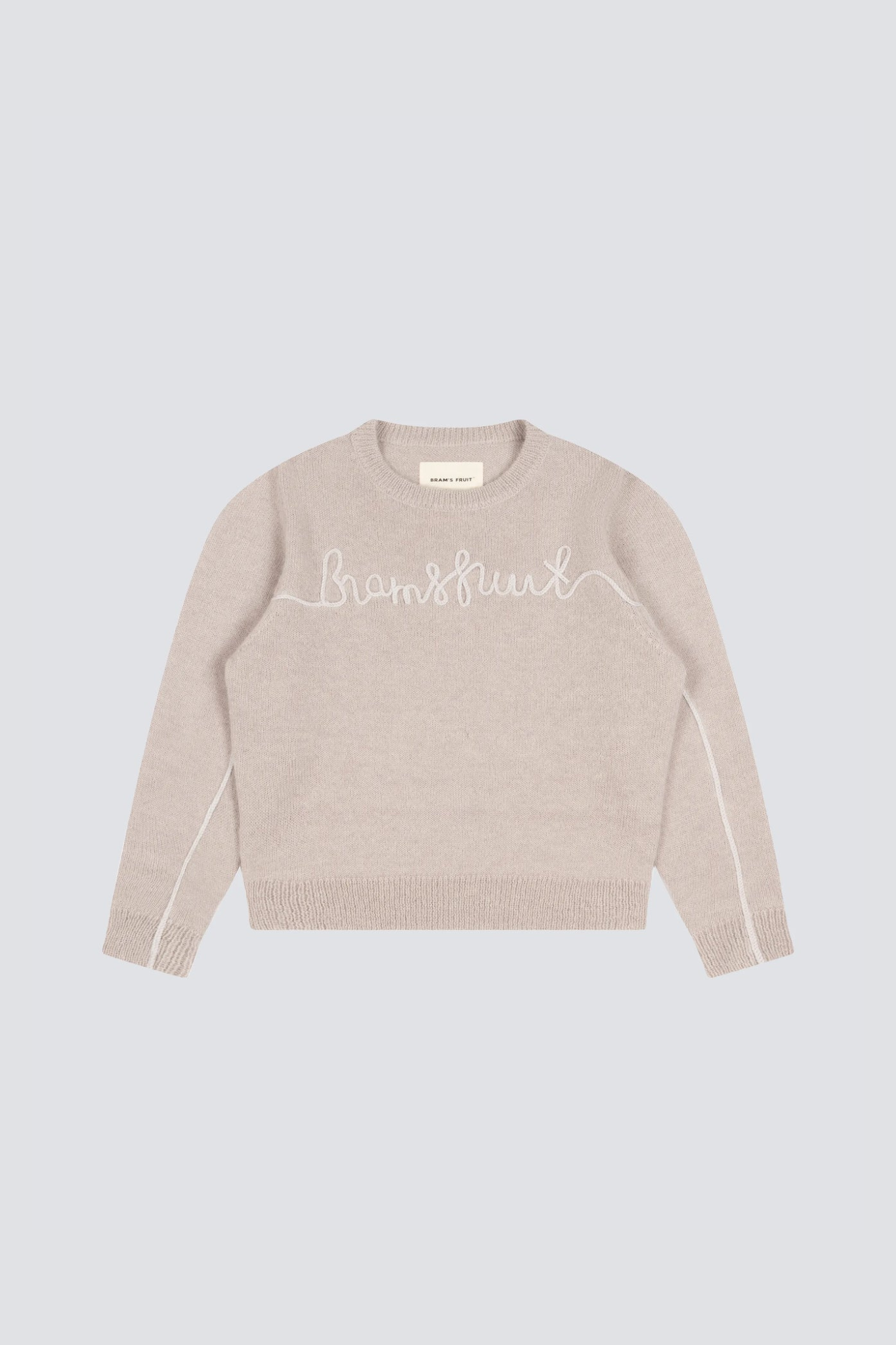 GARDEN HOSE KNIT CREWNECK - GREY MELANGE