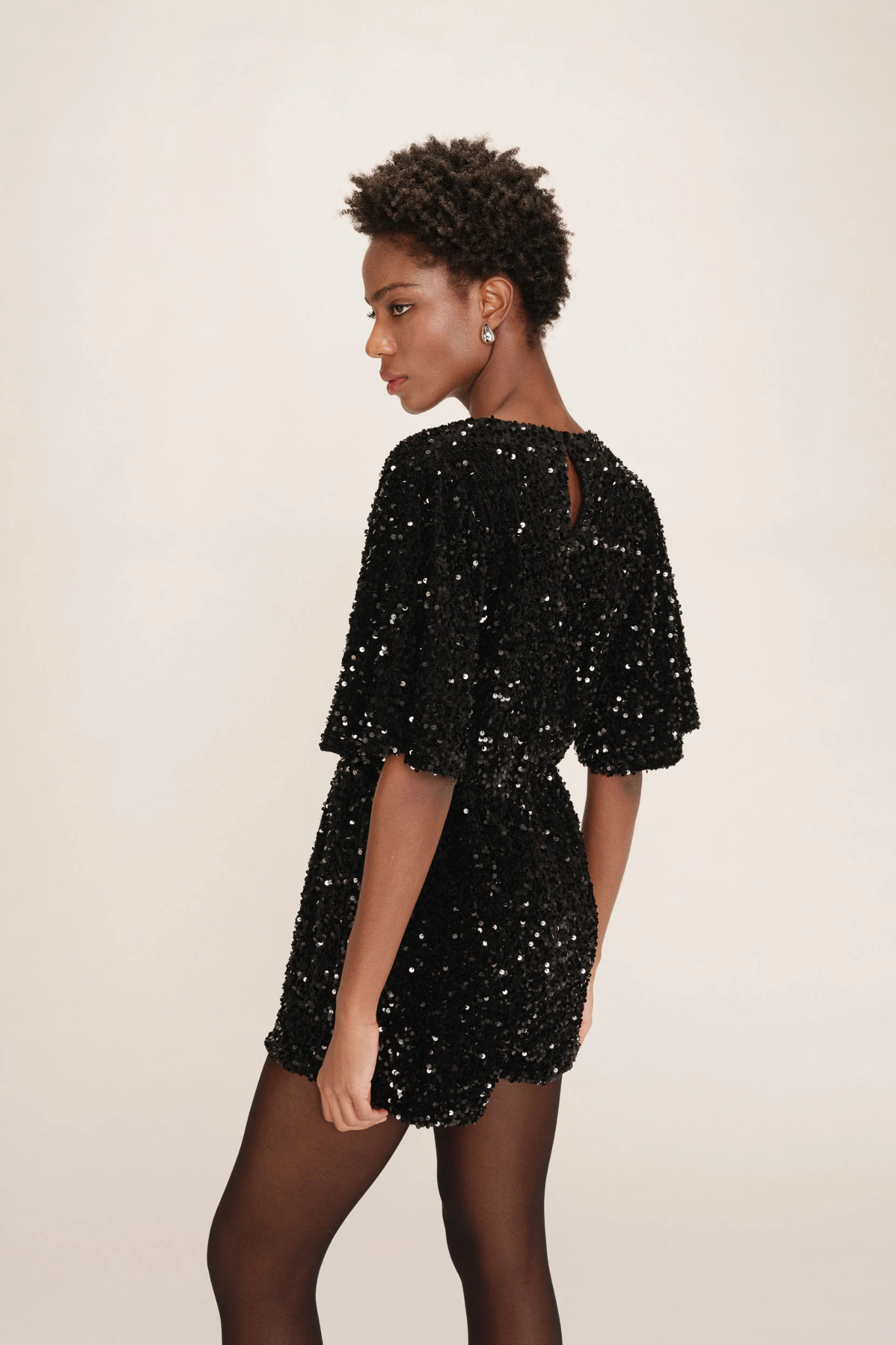 THALASSA SHORT JUMPSUIT - BLACK
