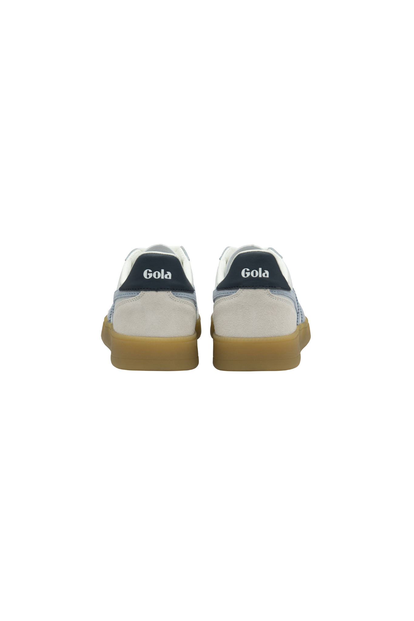 GOLA VIPER LEATHER SNEAKERS WOMEN - WHITE/AIR/NAVY/GUM. Back view