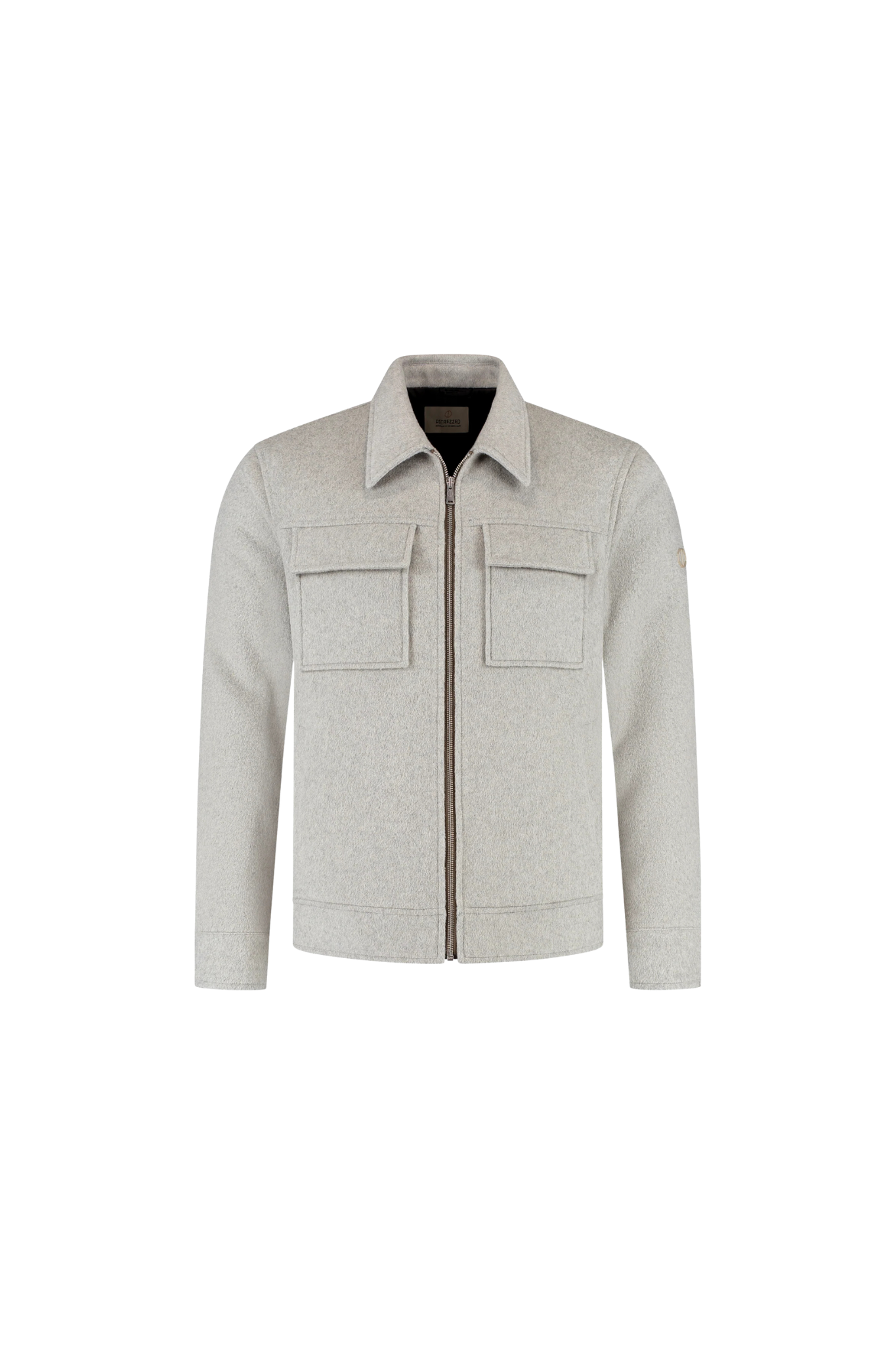 COLTON WOOL JACKET - GHOST GREY