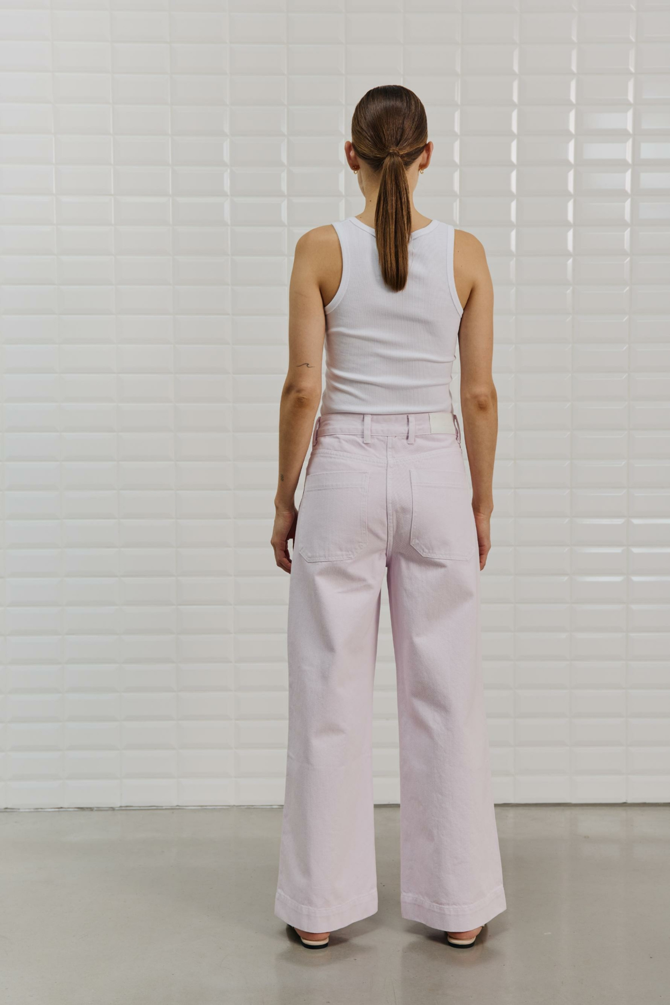 ANTONIA WIDE PANT - LAVERNDER SKY