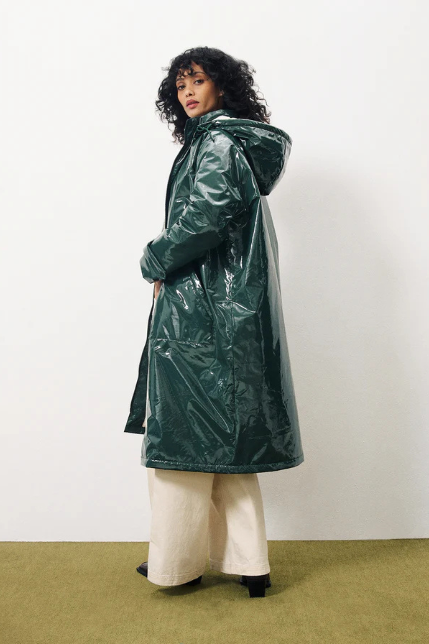 MATHELINE COAT - VERT FORET