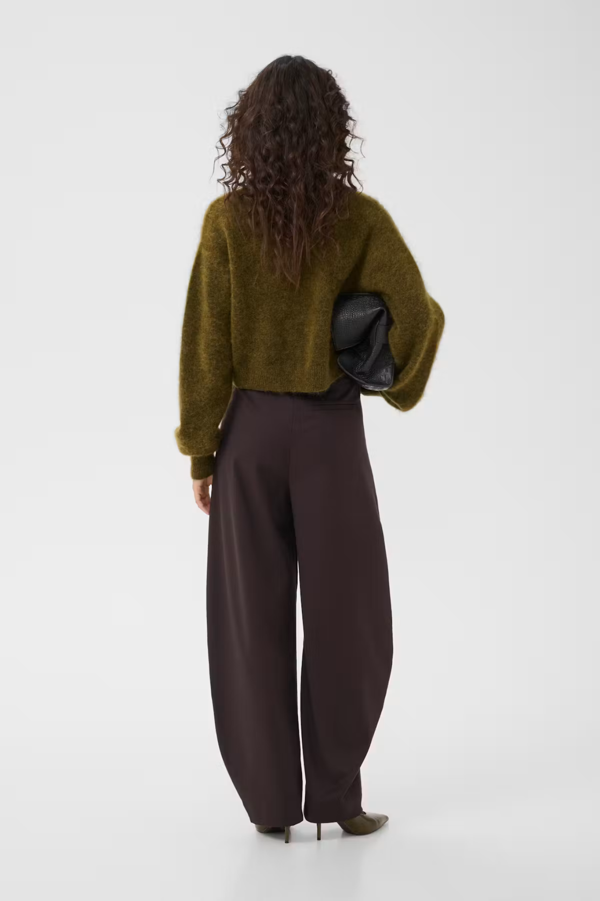 DEBBIE SHORT CARDIGAN - PLANTATION MELANGE