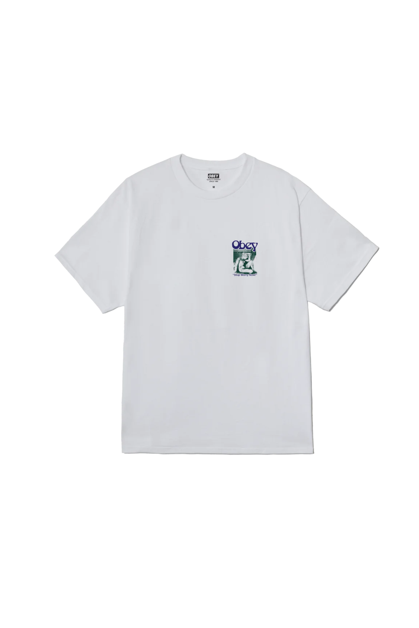 STOP WORRY NOW T-SHIRT - WHITE