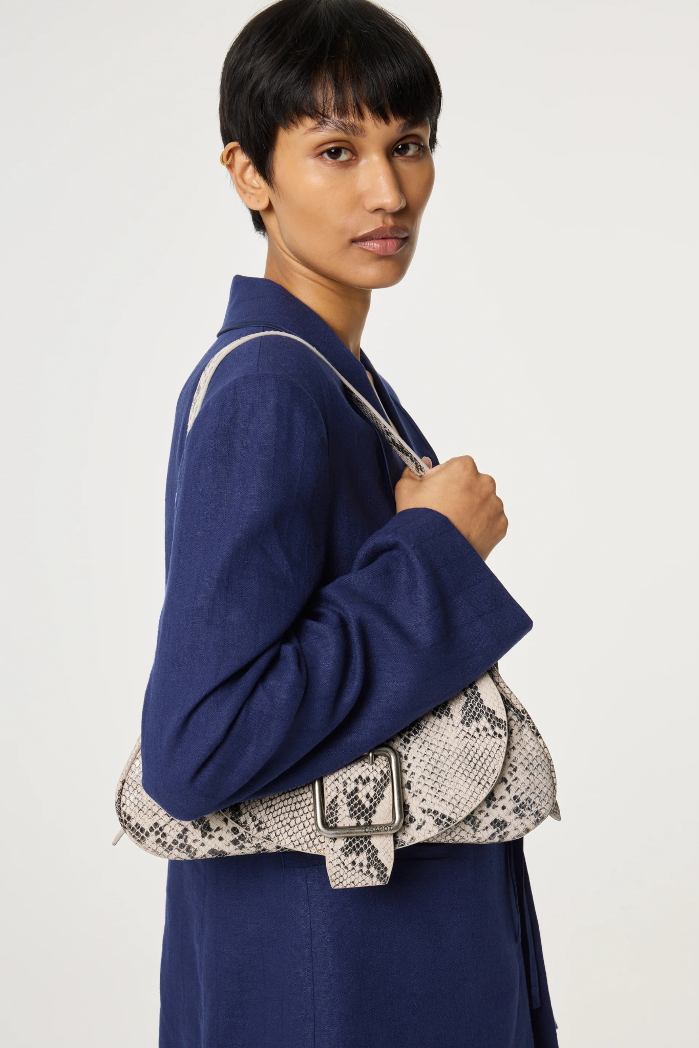CHAPOT LEATHER BAG - SNAKE PRINT