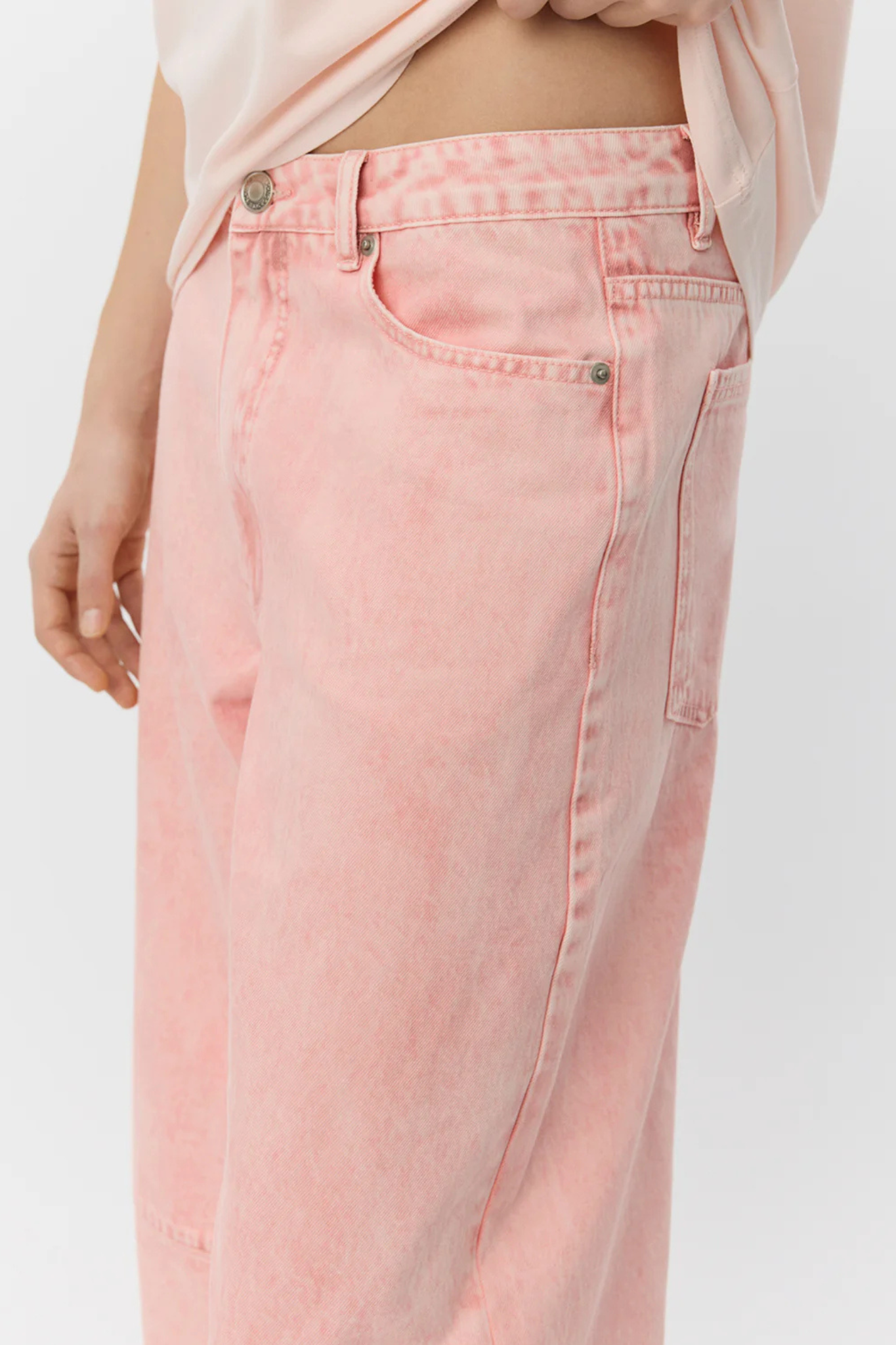 TRINIDAD TAPERED JEANS - LIGHT ROSE