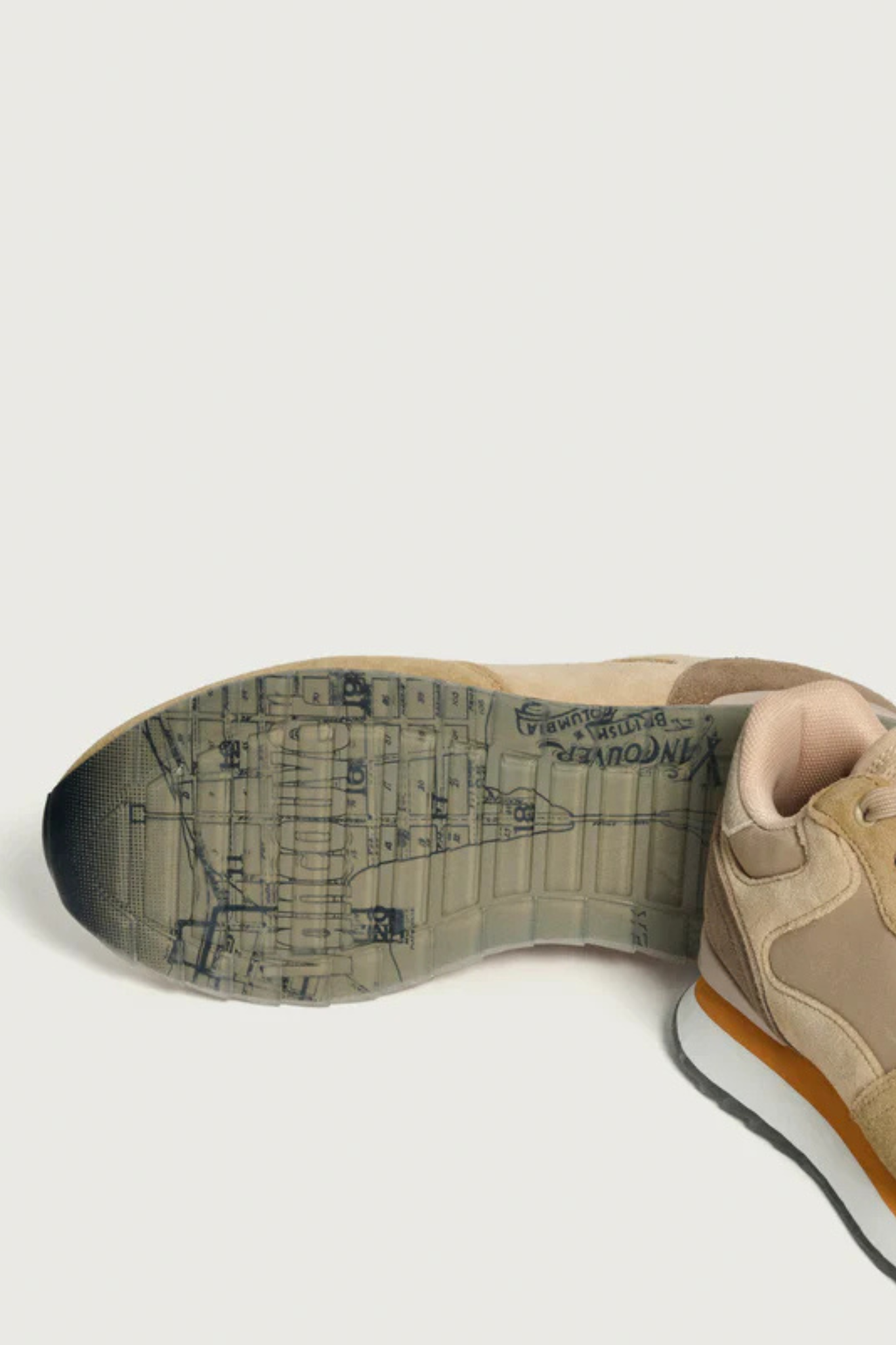 CITY VANCOUVER MEN SNEAKERS - BEIGE/ORANGE