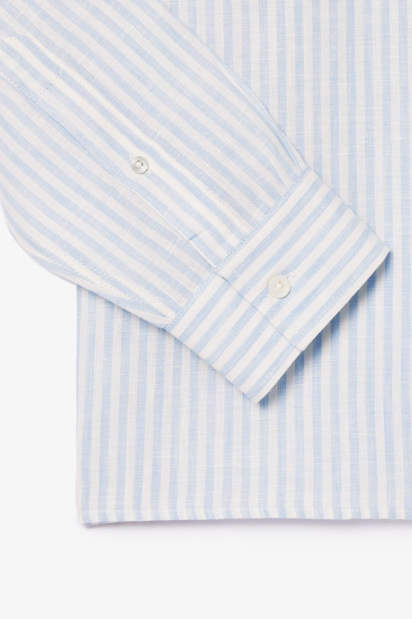 CH6985 L/S WOVEN SHIRT - BLUE/WHITE
