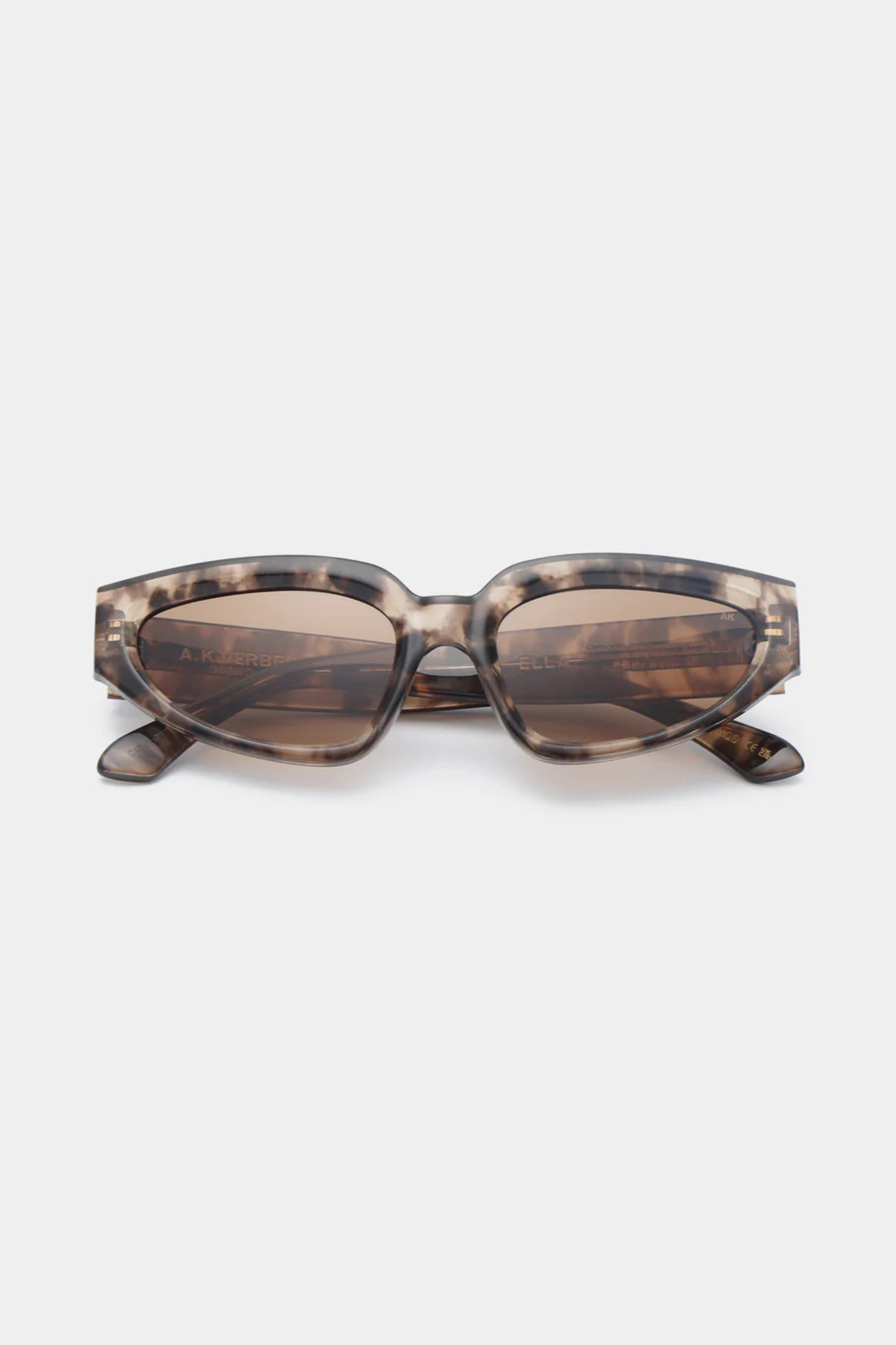 A. Kjaerbede ella sunglasses in coquina. Front view